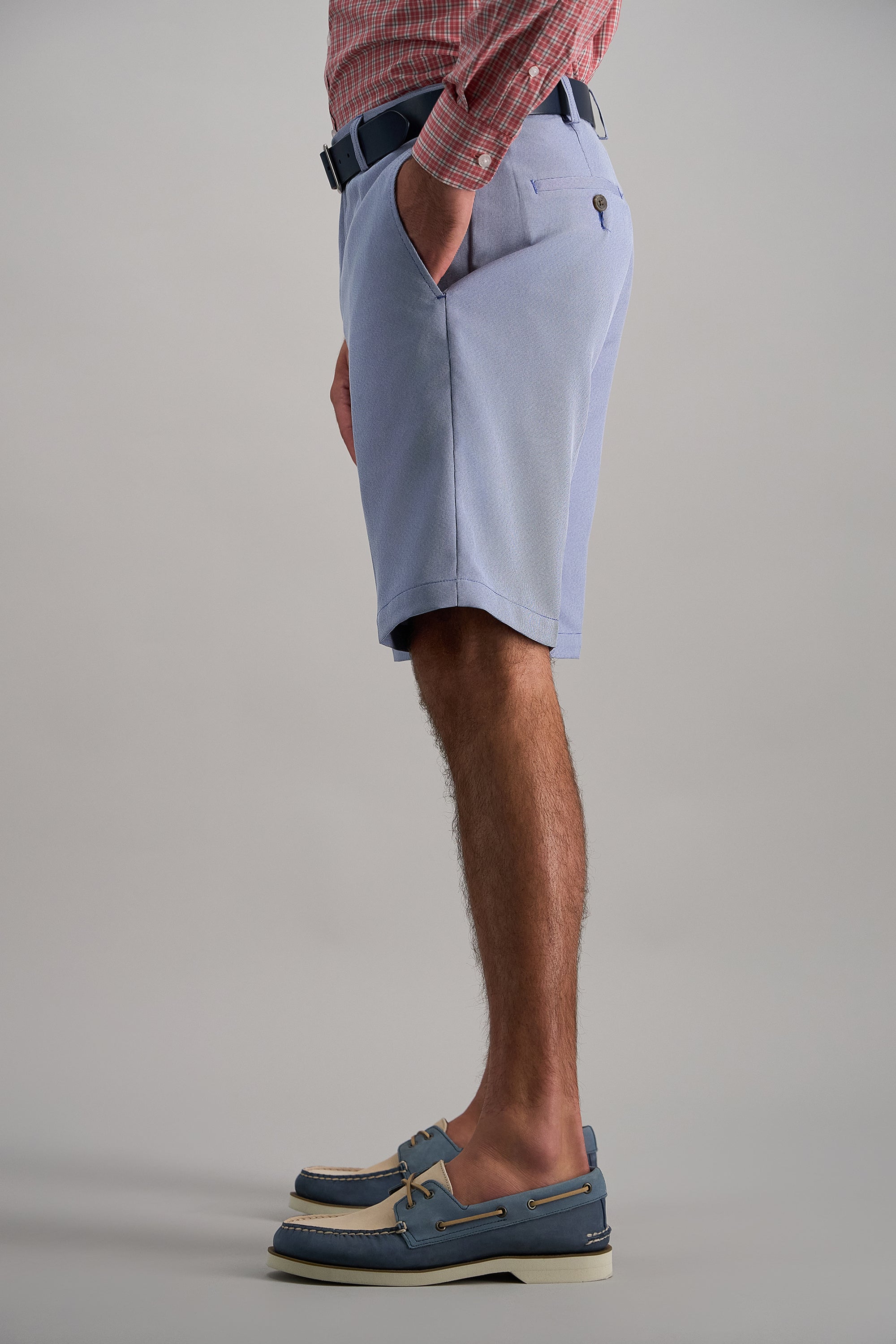 Cool 18® Pro Oxford Shortㅤ - Haggar.com#color_blue