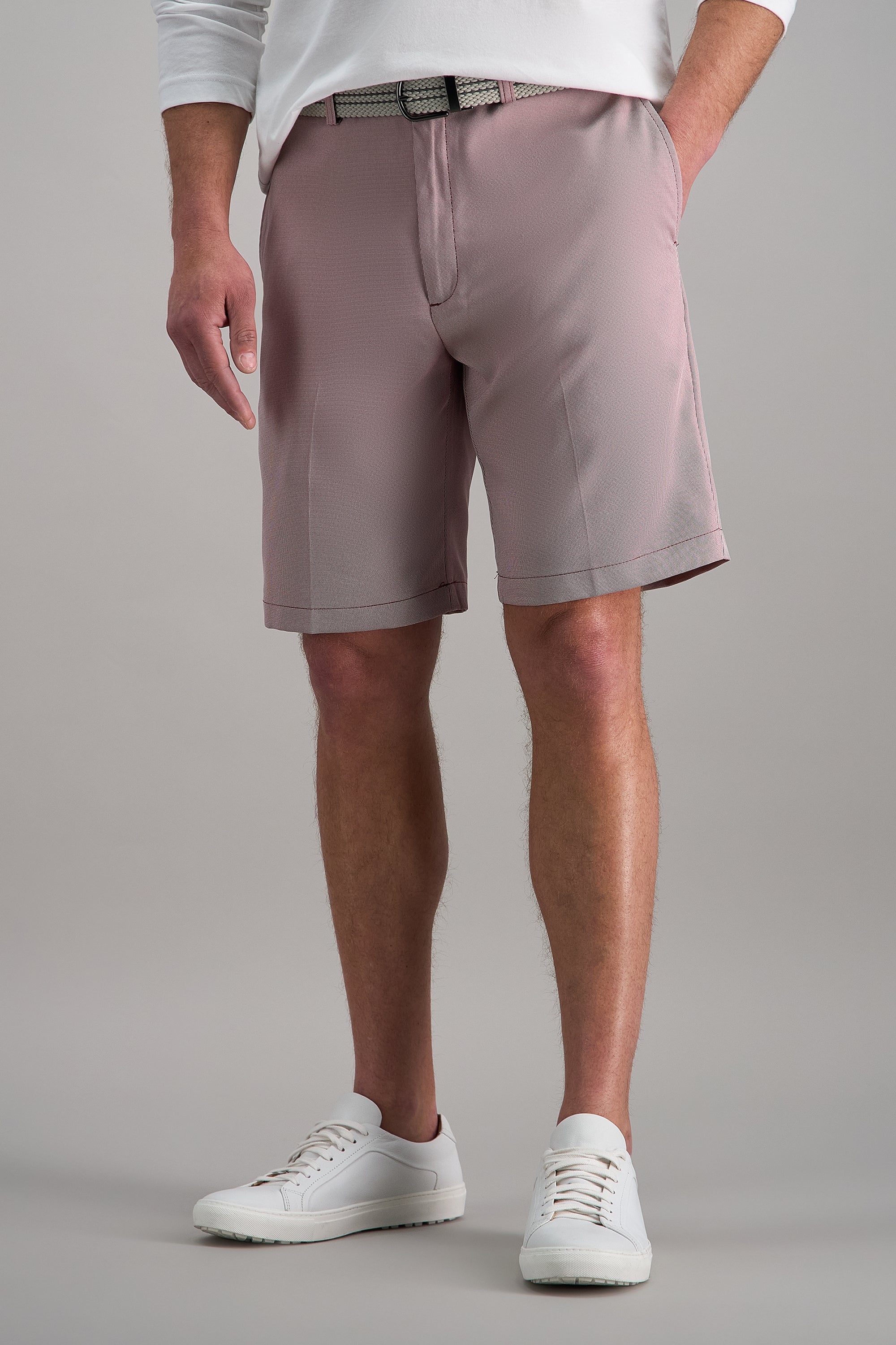 Cool 18® Pro Oxford Shortㅤ - Haggar.com#color_red