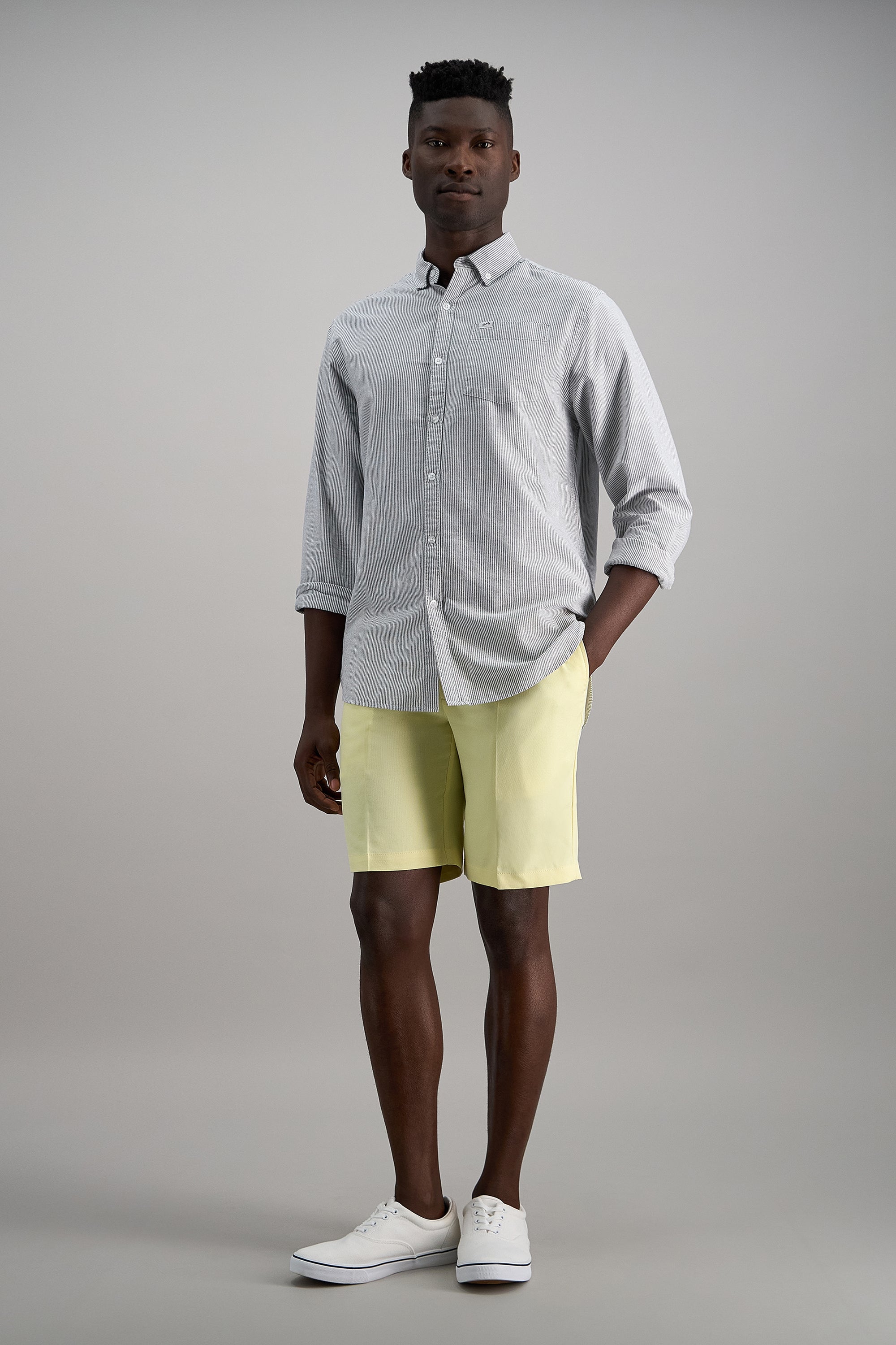 Cool 18® Pro Oxford Shortㅤ - Haggar.com#color_light yellow