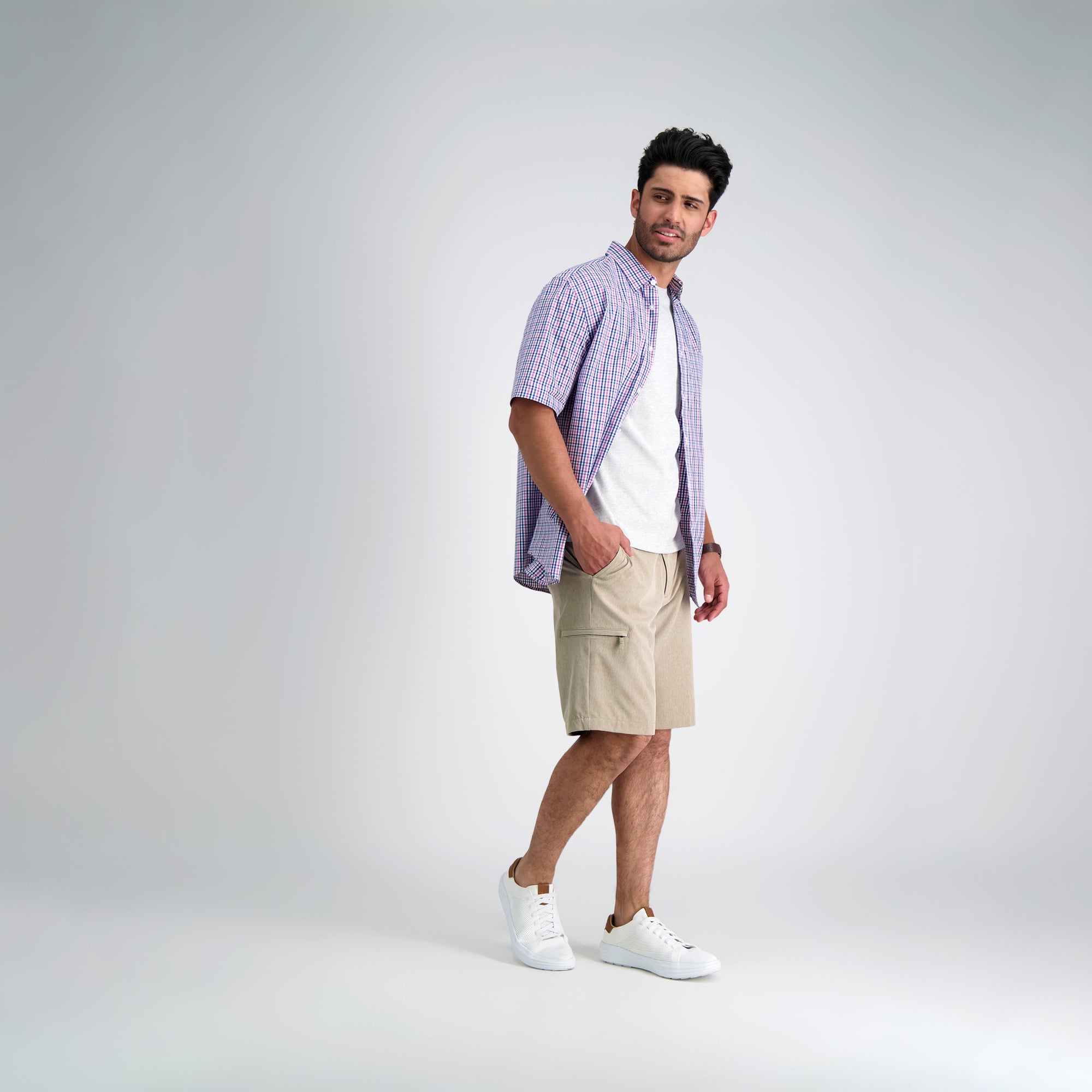Woven Button Down Shirt - Multi Gingham, , hi-res