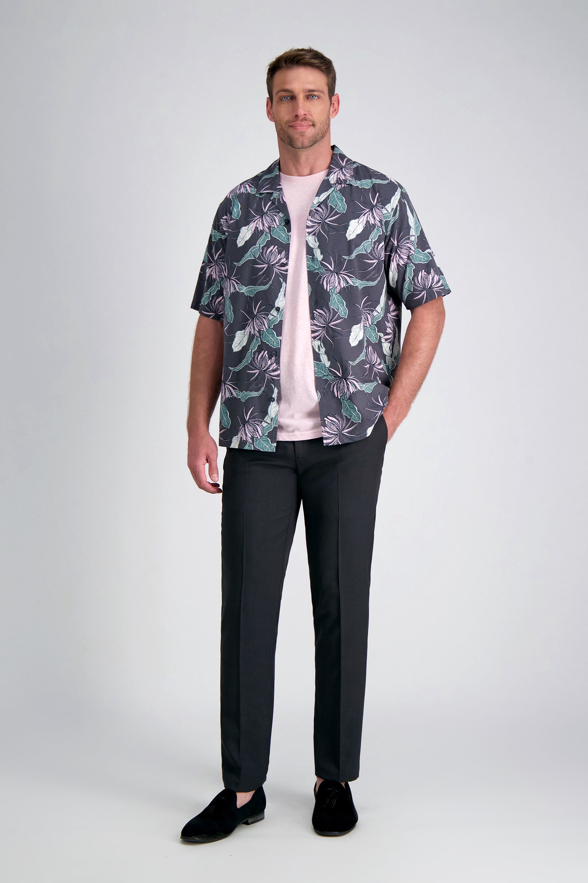 Short Sleeve Camp Shirt, , hi-res