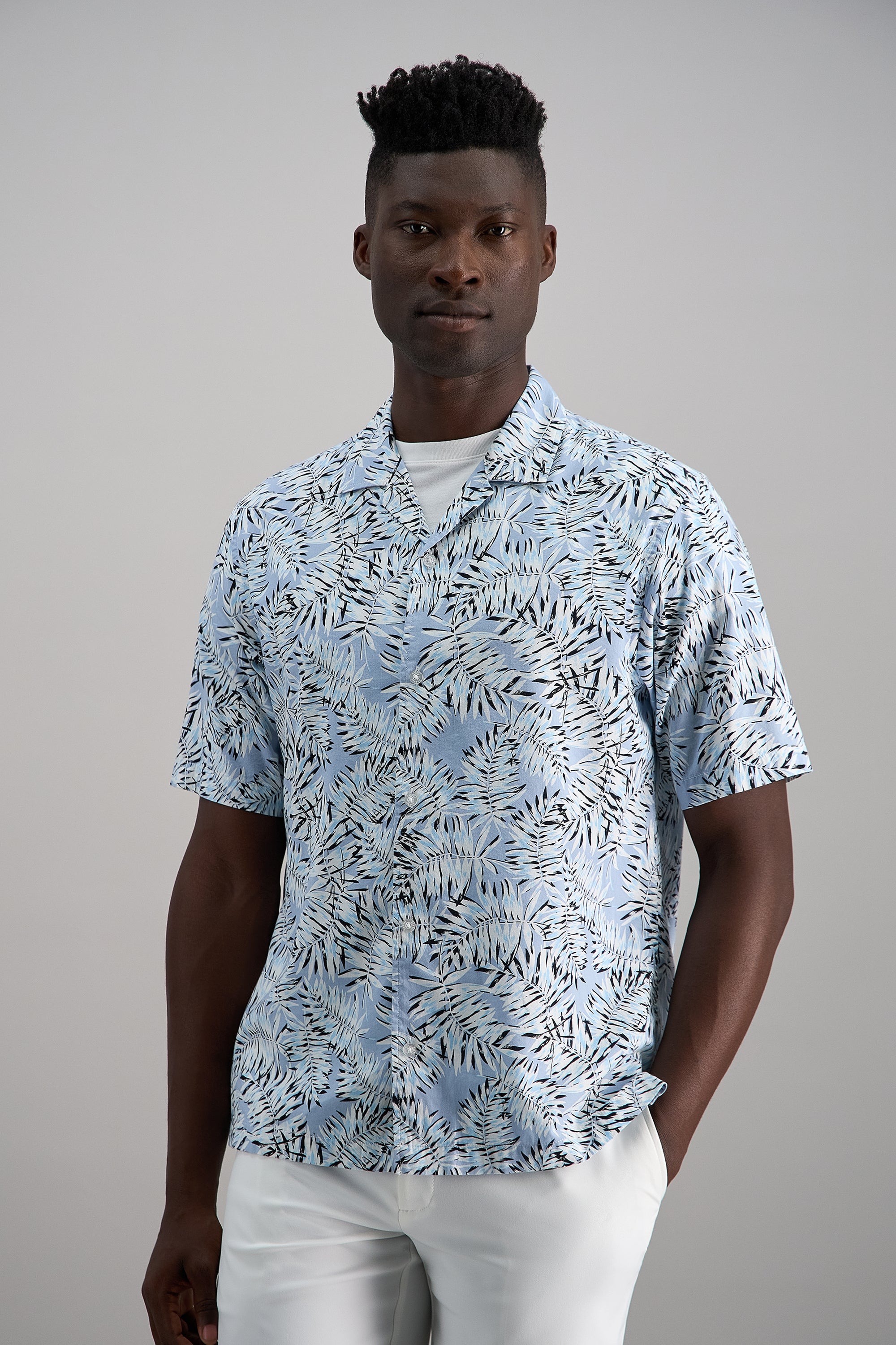 Short Sleeve Camp Shirt - Haggar.com