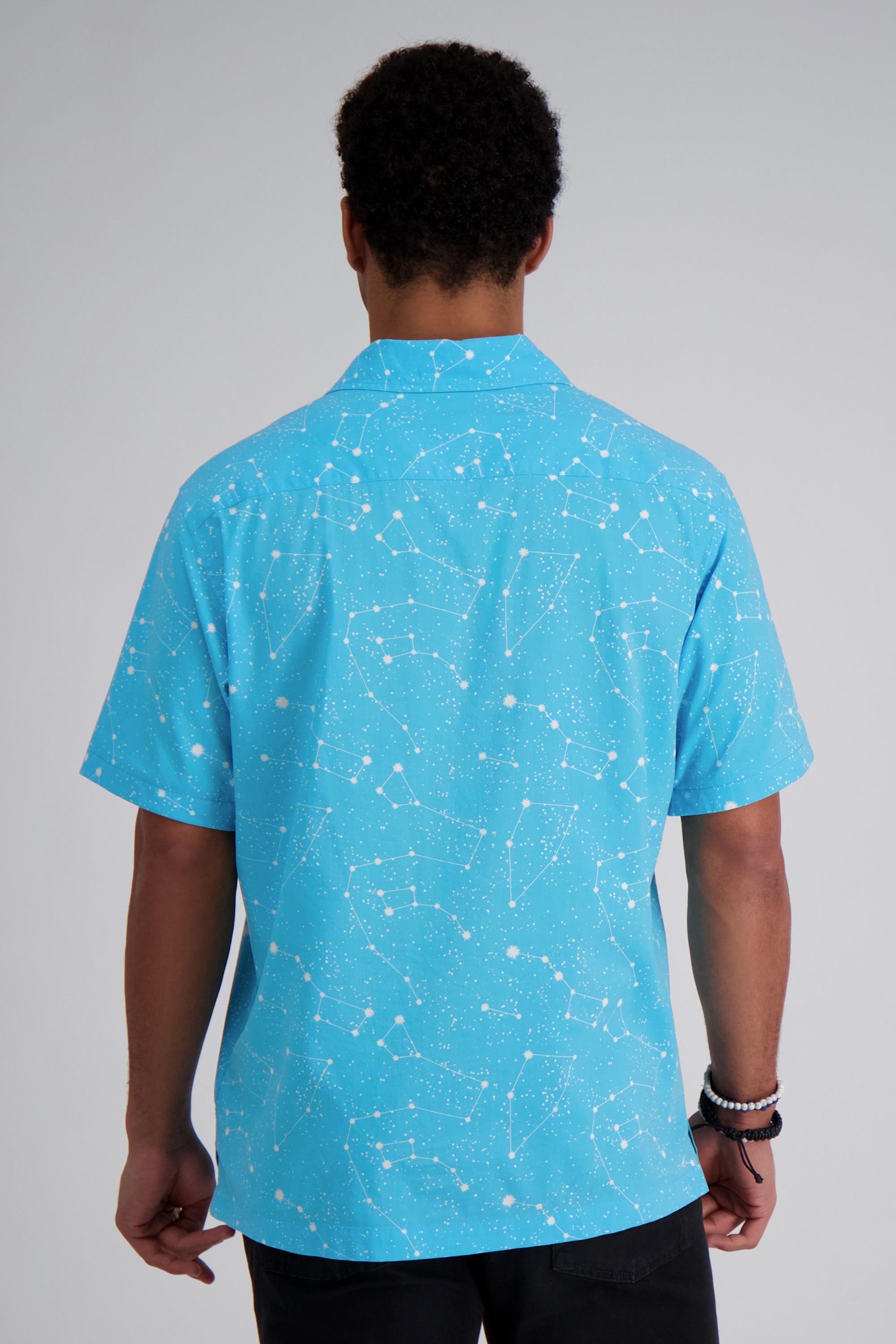 Short Sleeve Camp Shirt - Celestrial Blue