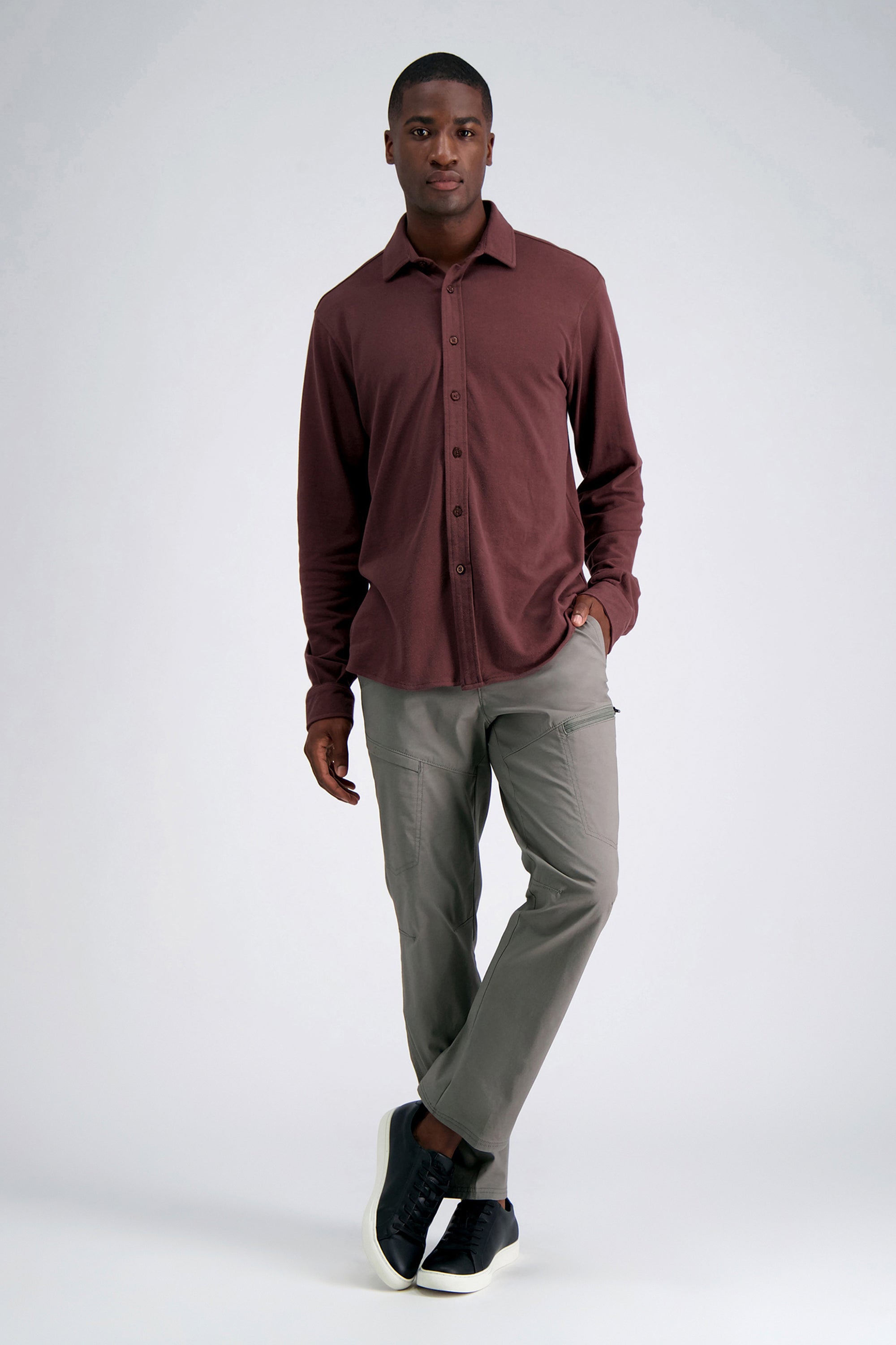 Long Sleeve Pique Shirt, , hi-res