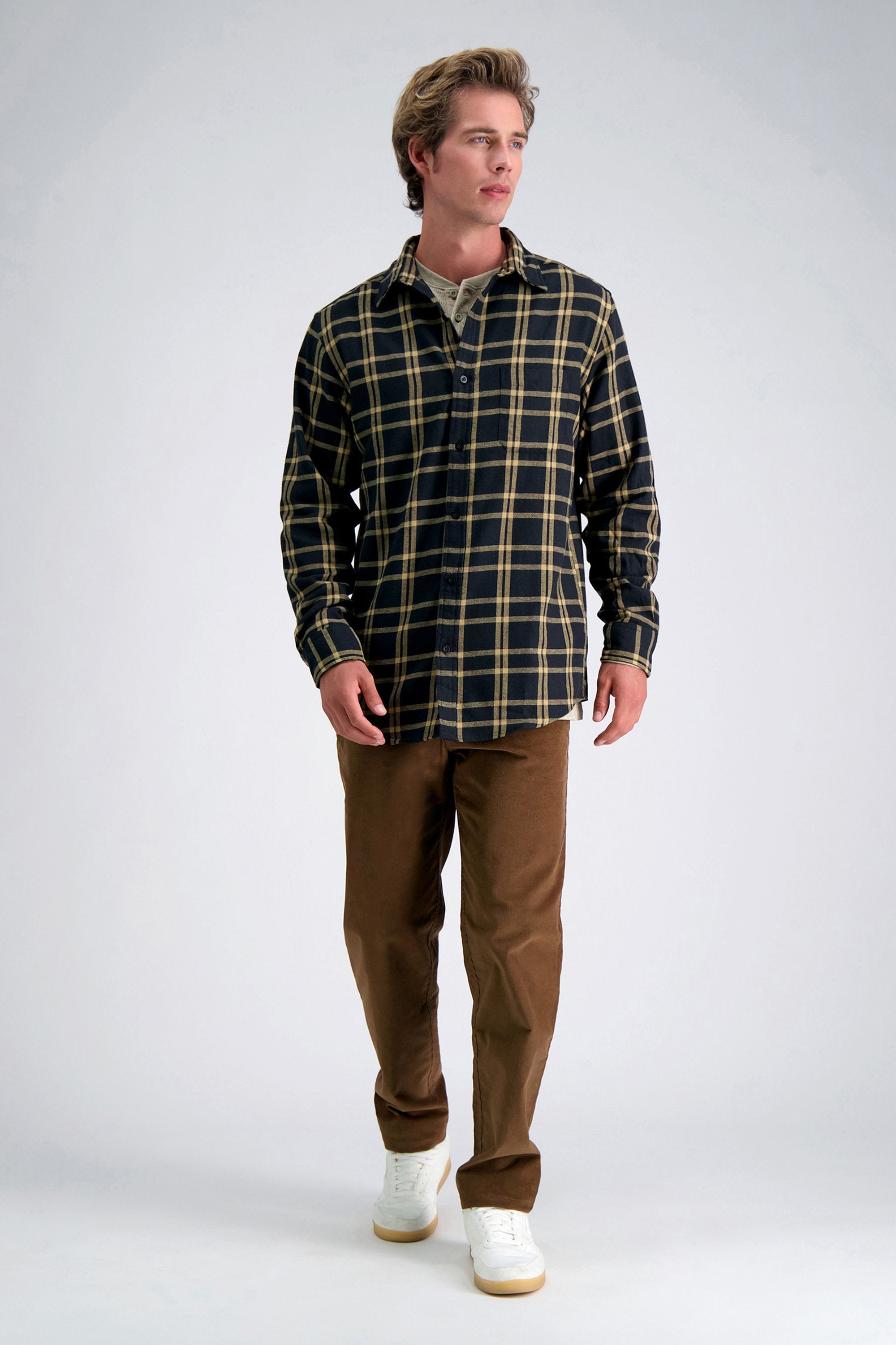 Long Sleeve Flannel Shirt, , hi-res