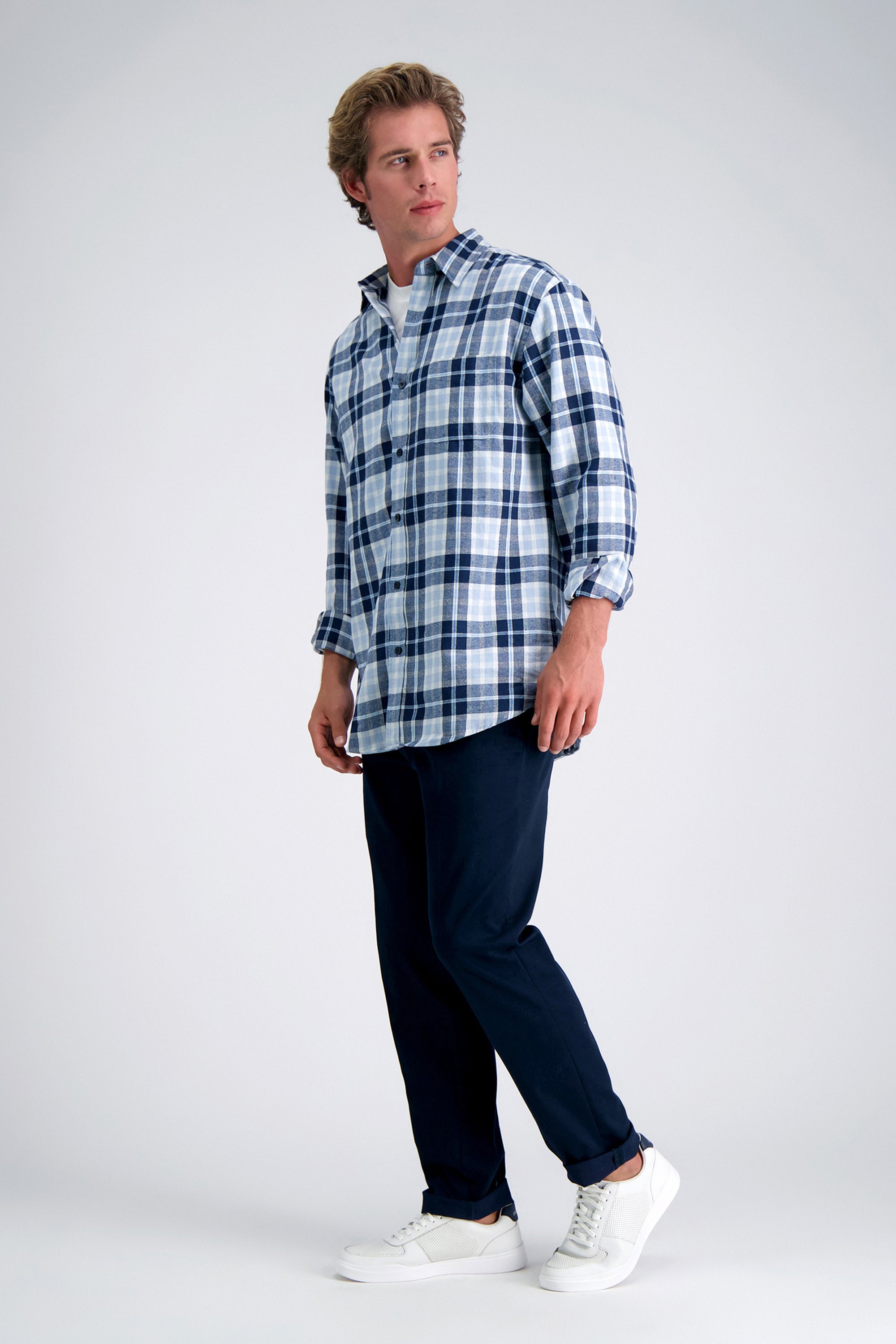 Long Sleeve Flannel Shirt, , hi-res