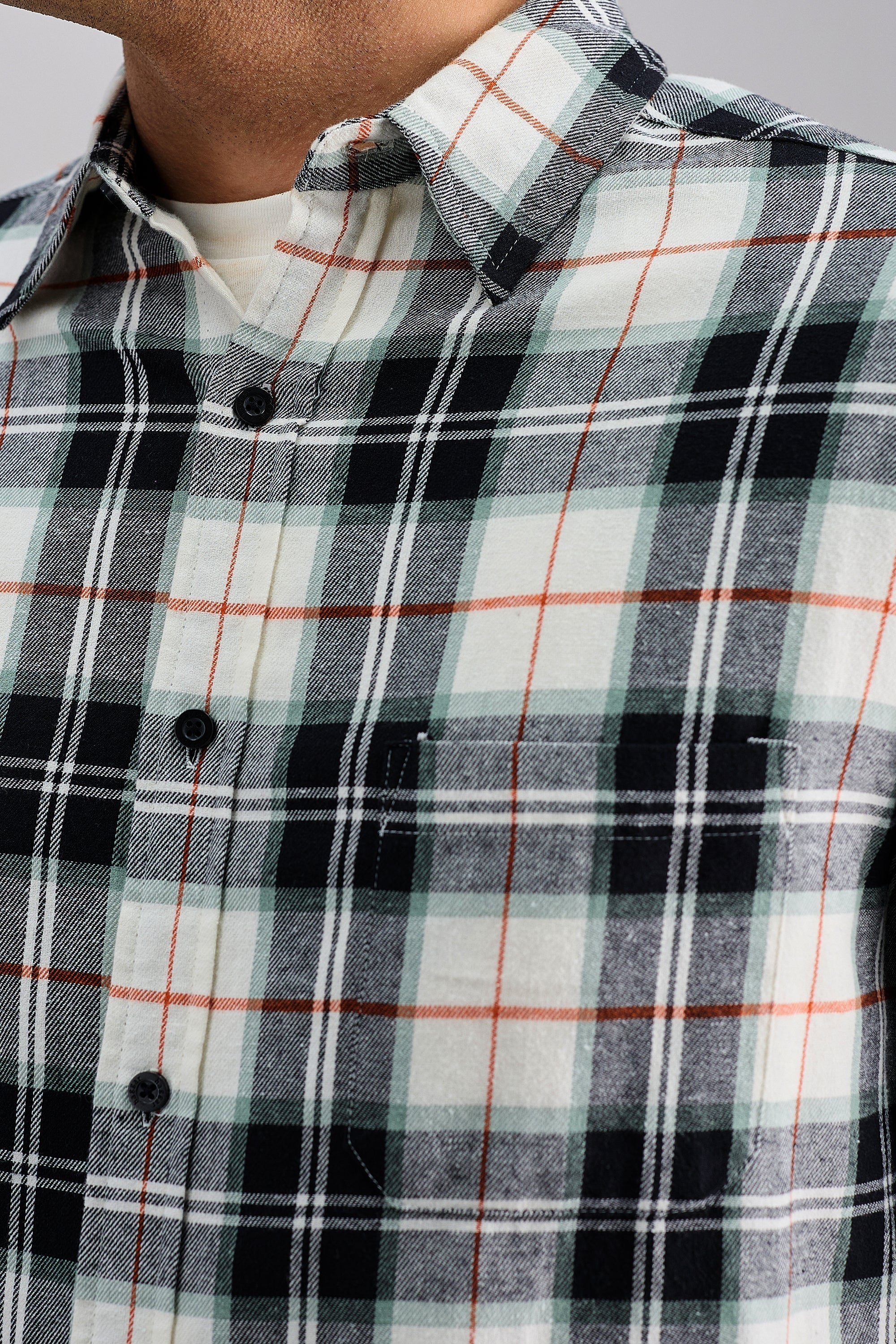 Long Sleeve Flannel Plaid Shirt - Haggar.com