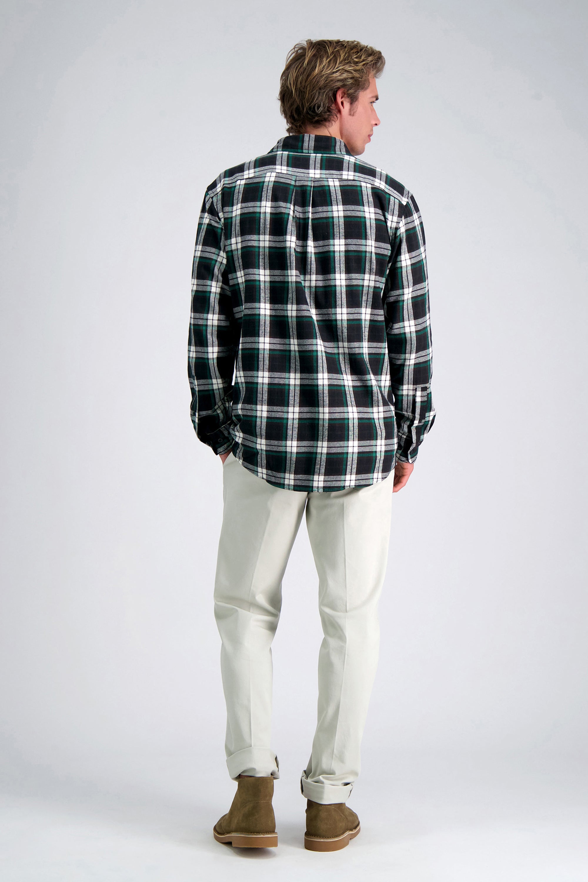 Long Sleeve Flannel Shirt - Haggar.com