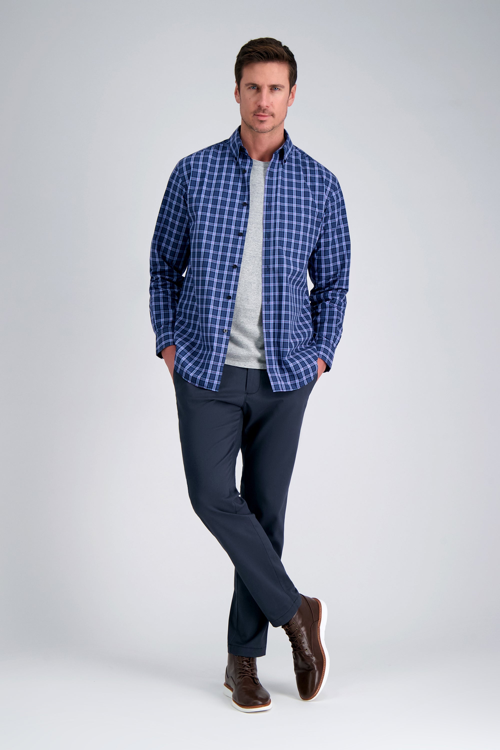 Long Sleeve Poplin Shirt, , hi-res