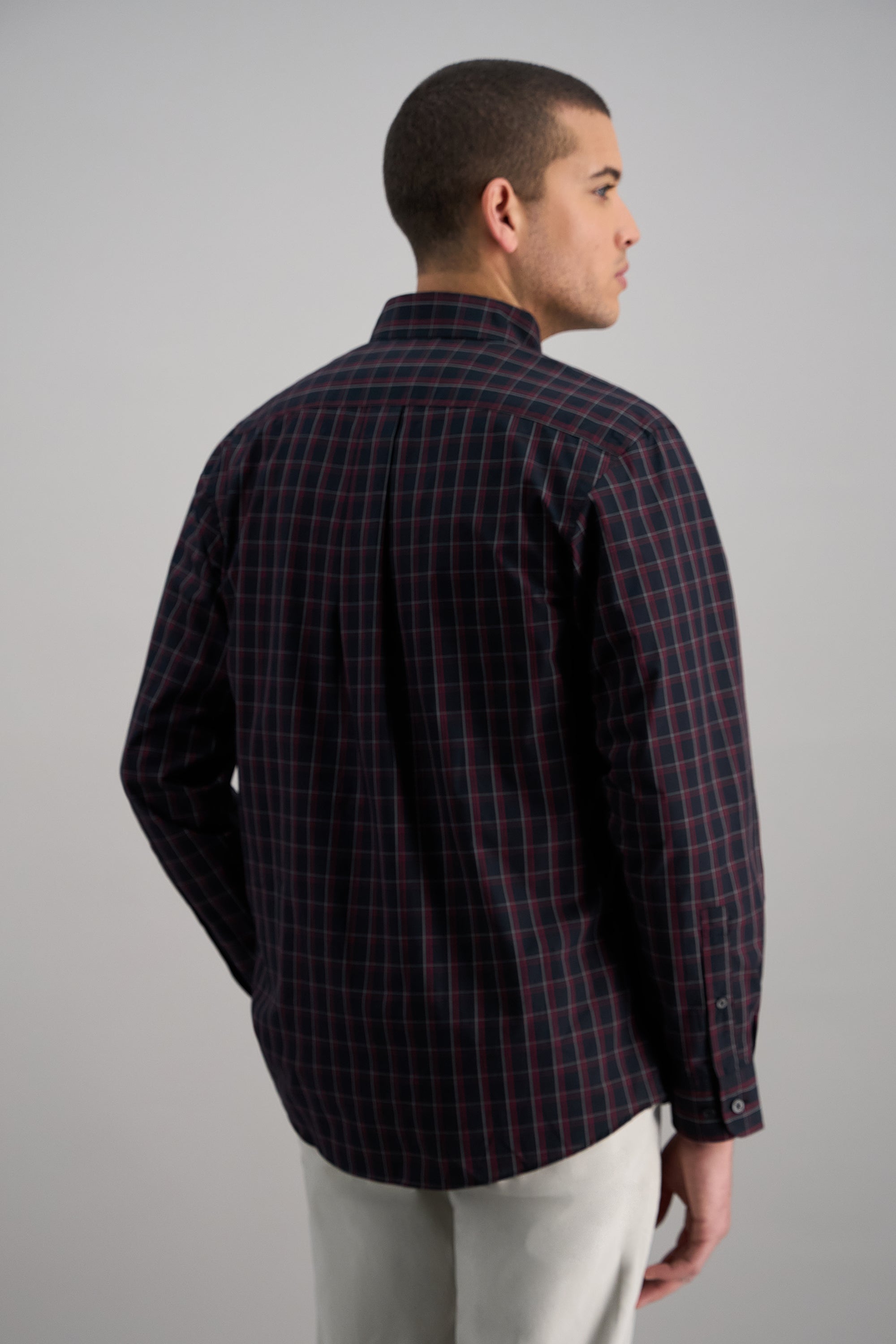 Life Khaki™ Long Sleeve Poplin Shirt - Haggar.com