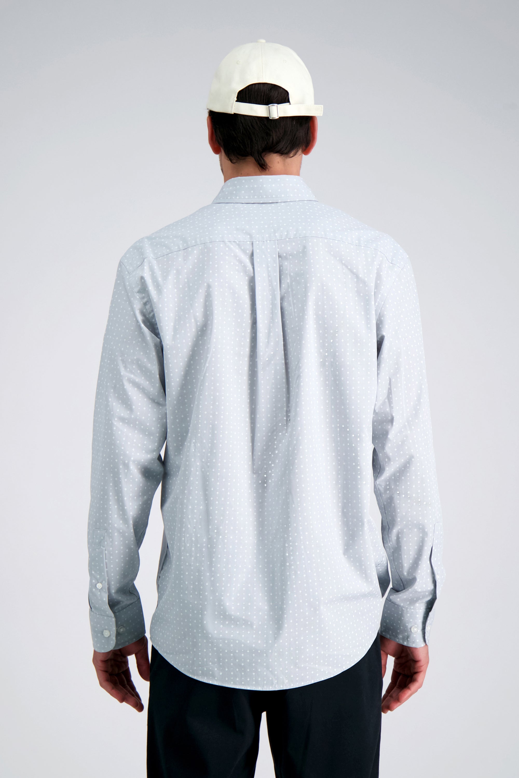 Long Sleeve Poplin Shirt - Light Grey