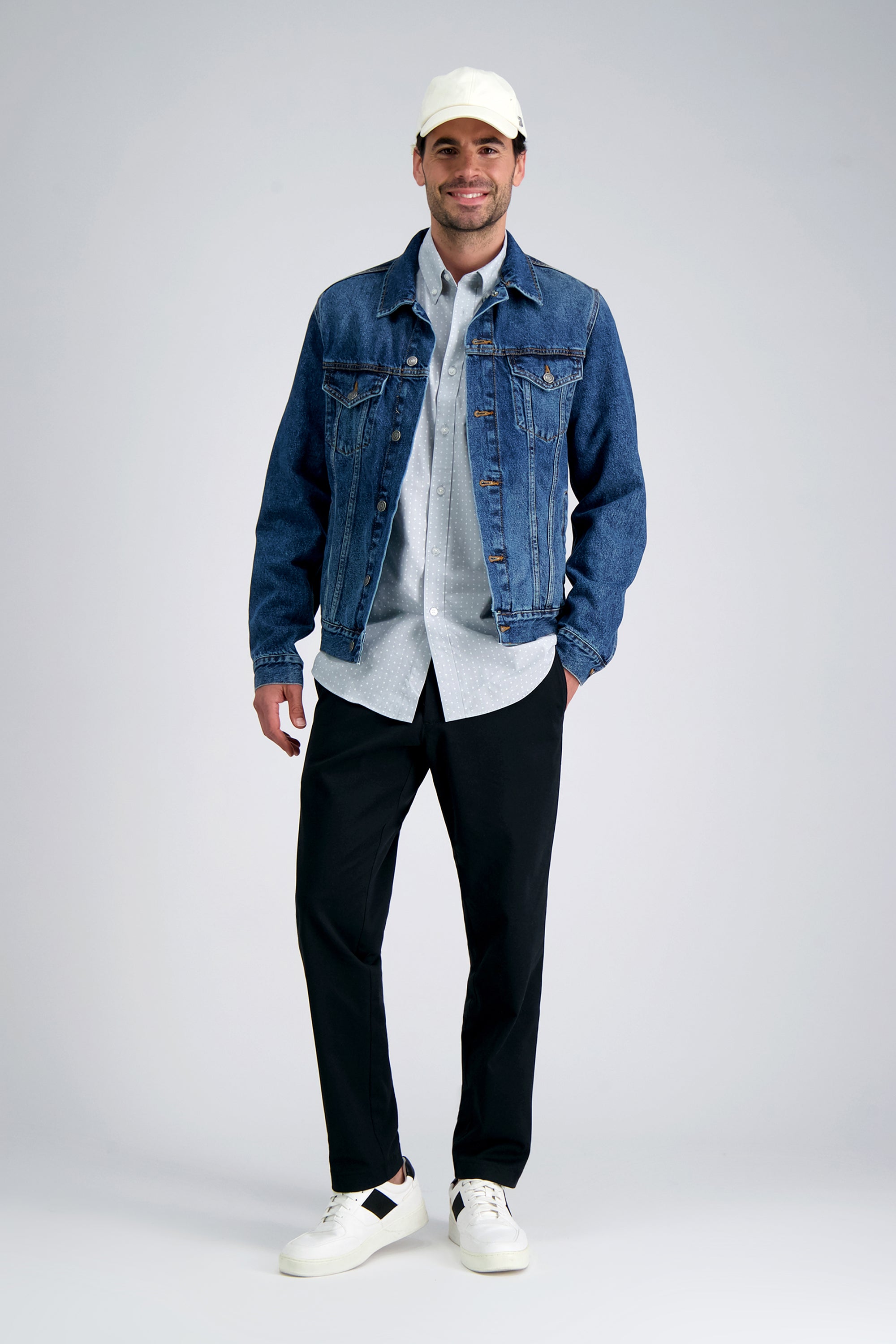 Long Sleeve Poplin Shirt - Light Grey