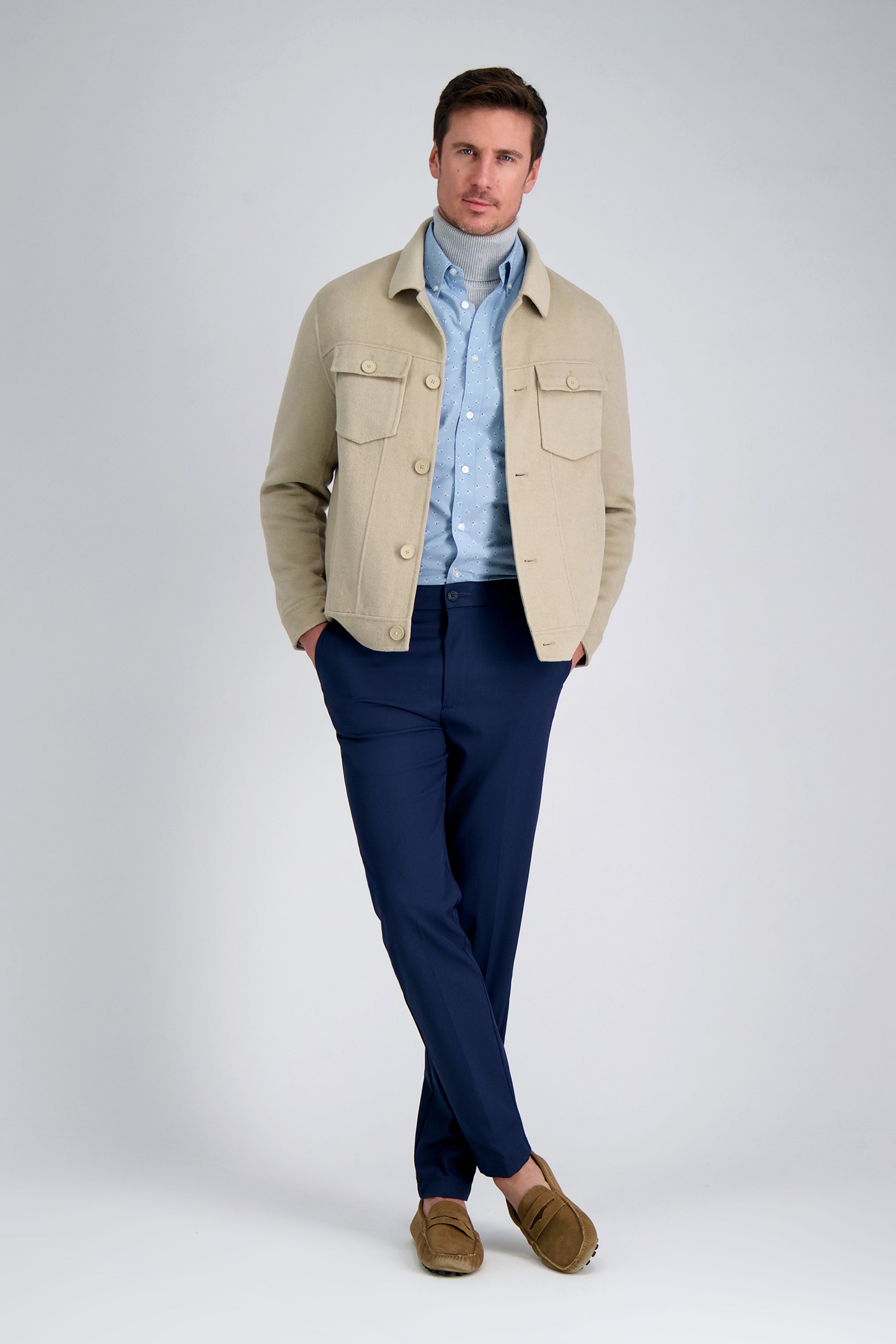 Long Sleeve Poplin Shirt - Light Blue