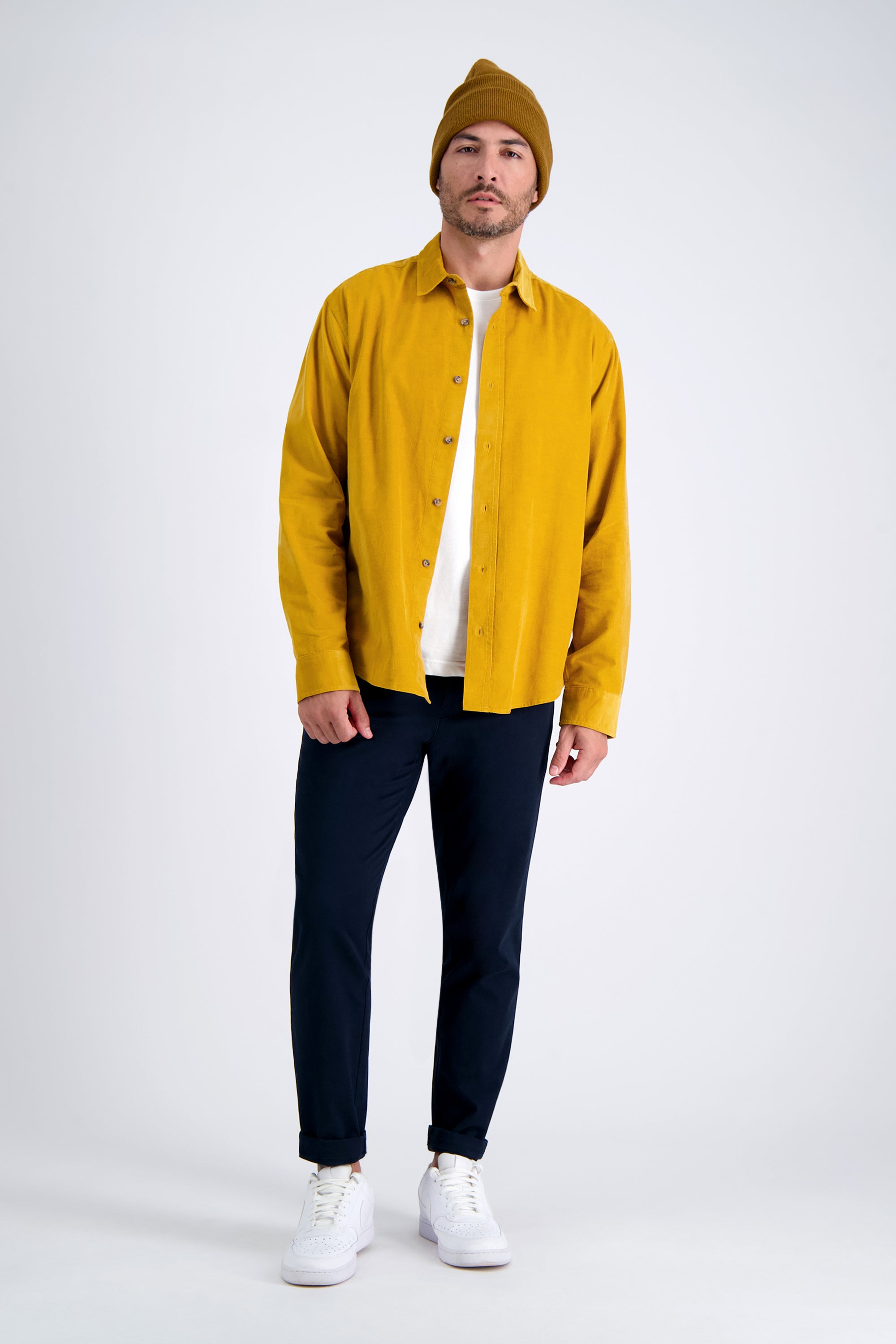Long Sleeve Corduroy Shirt - Haggar.com#color_blue
