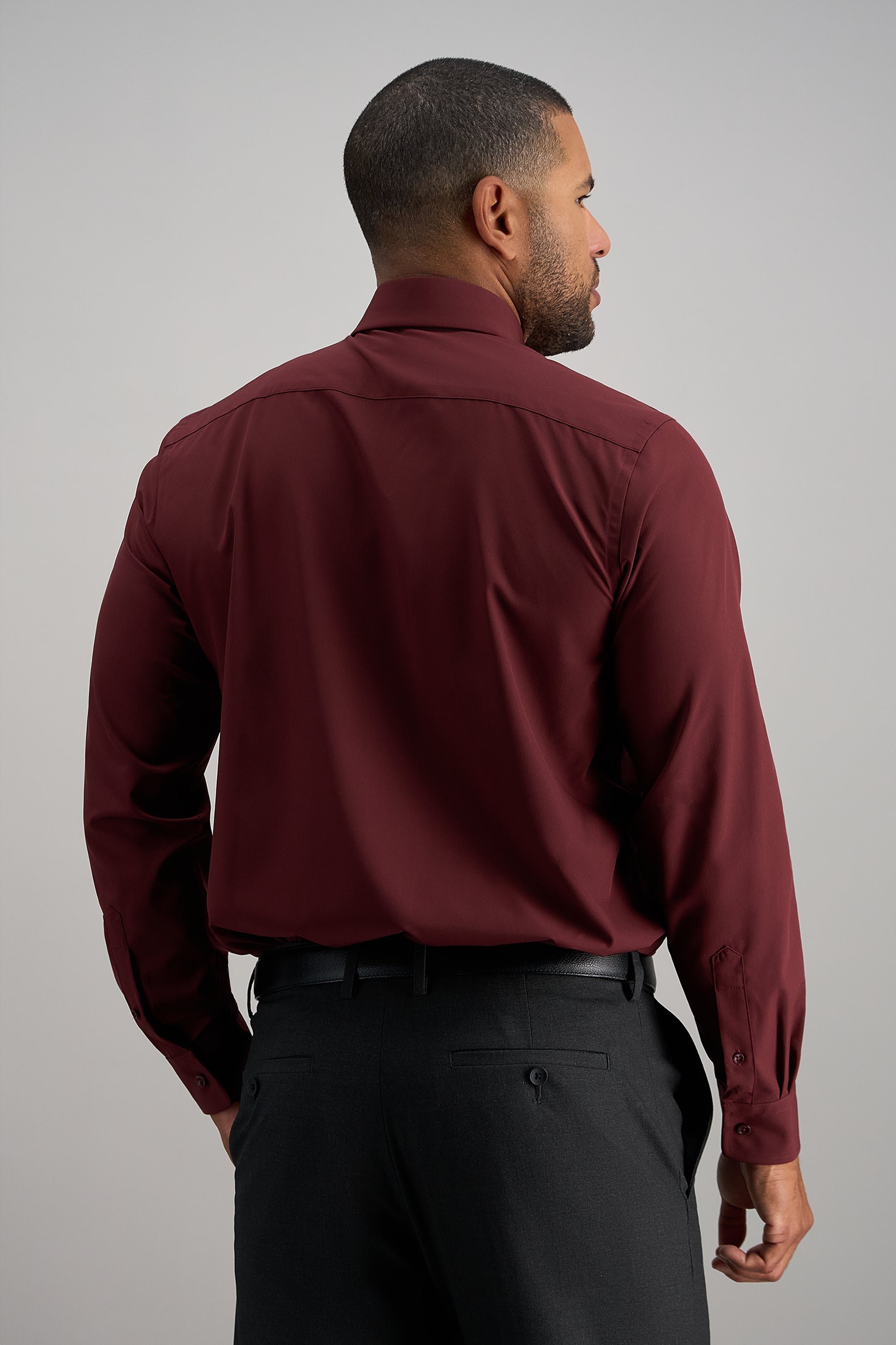 Smart Wash® Dress Shirt - Dewberry - Haggar.com#color_dewberry