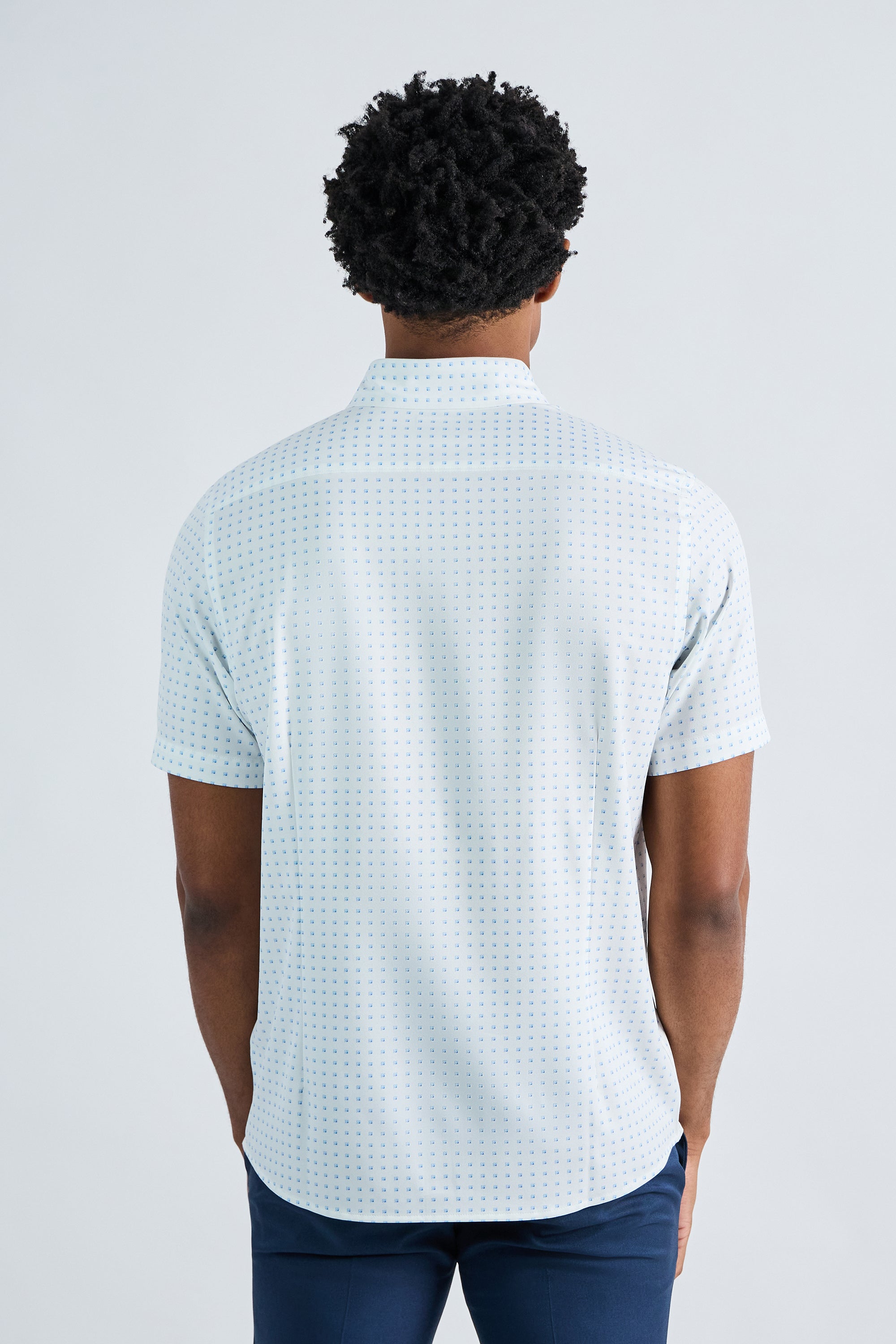 Short Sleeve Performance Button-Down Shirt, , hi-res
