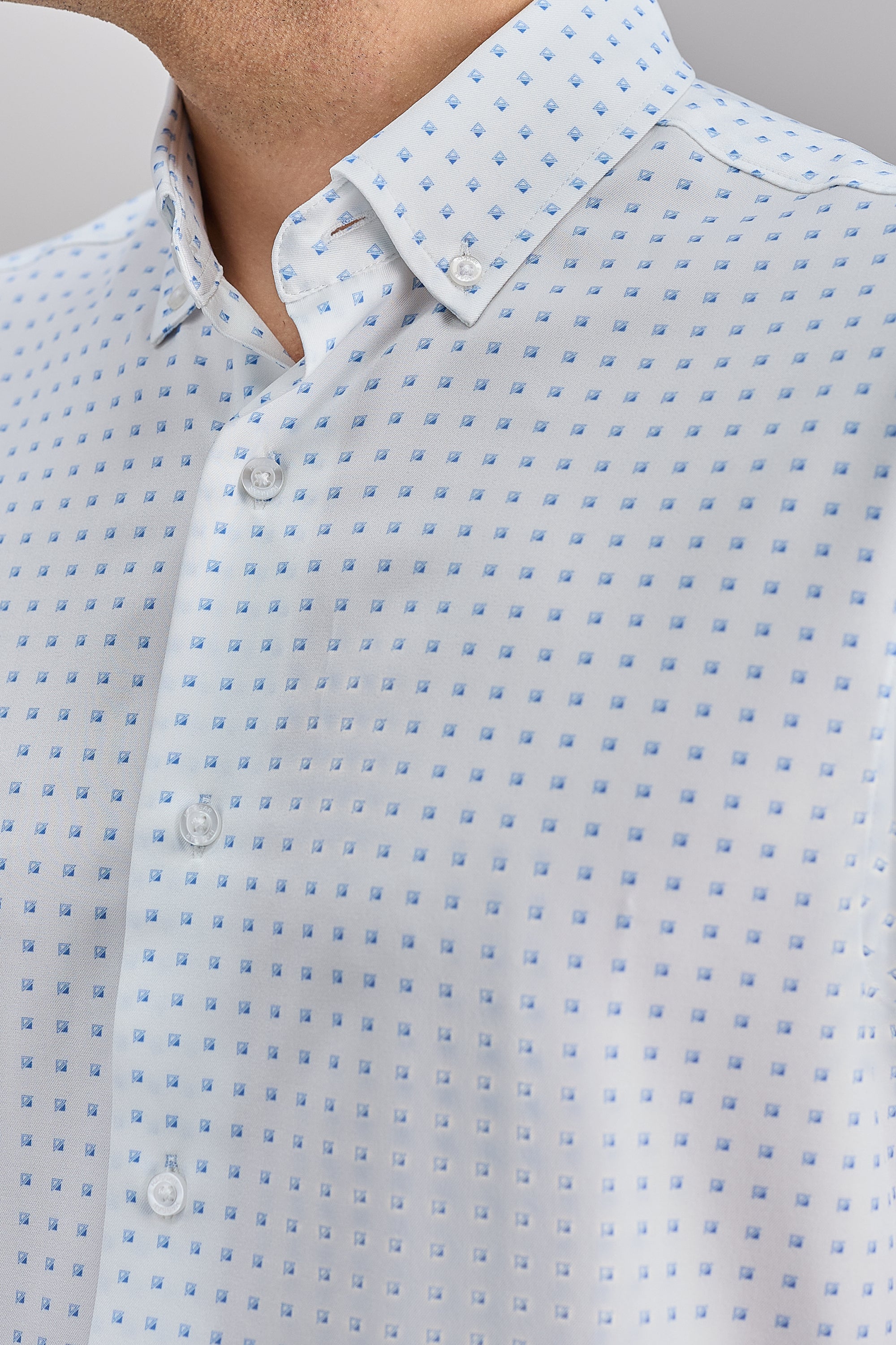 Short Sleeve Performance Button-Down Shirt, , hi-res