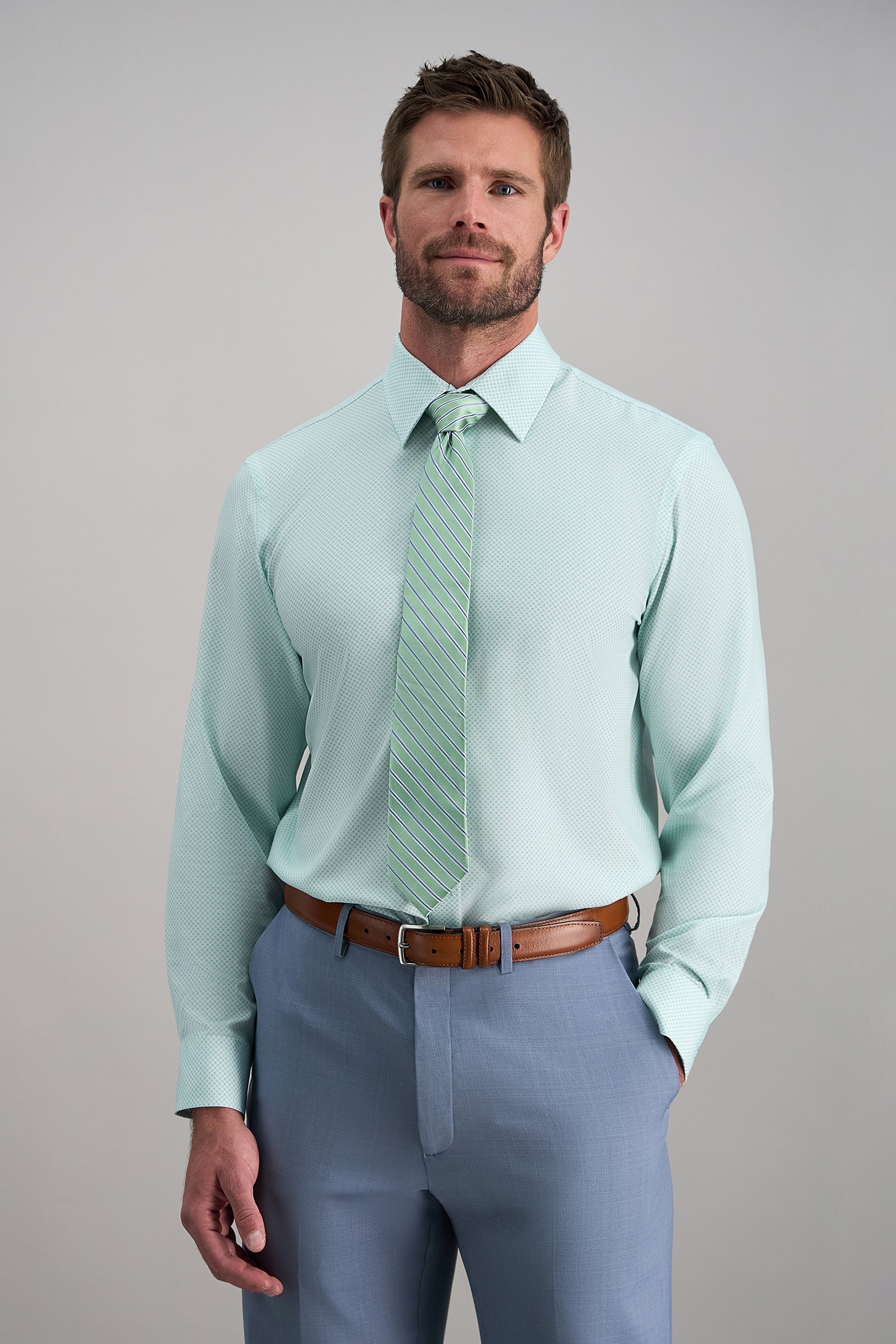 Smart Wash® Dress Shirt - Teal