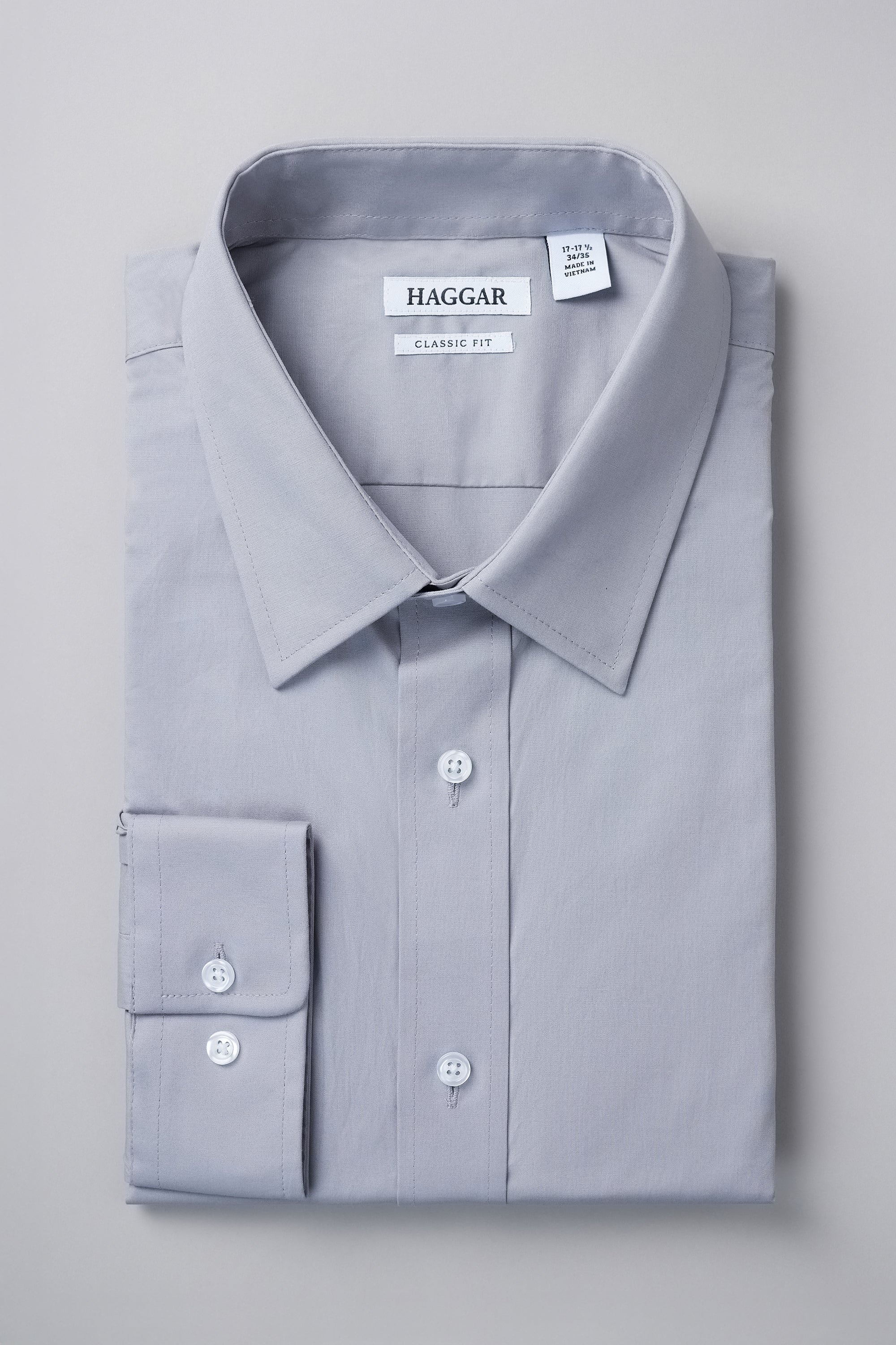 Premium Comfort Dress Shirt - Light Grey