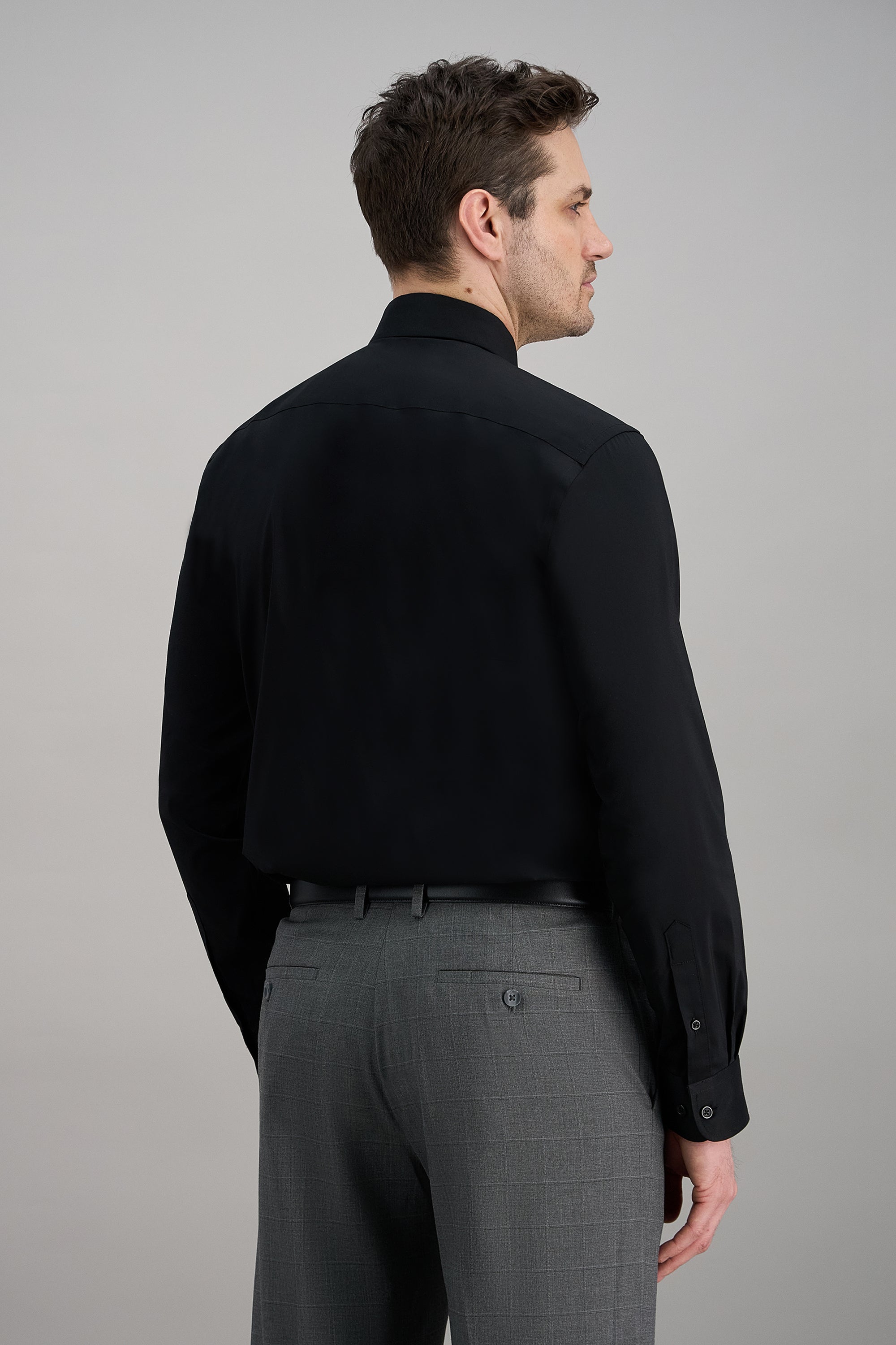 Wrinkle Free Classic Fit Dress Shirt - Haggar.com#color_black