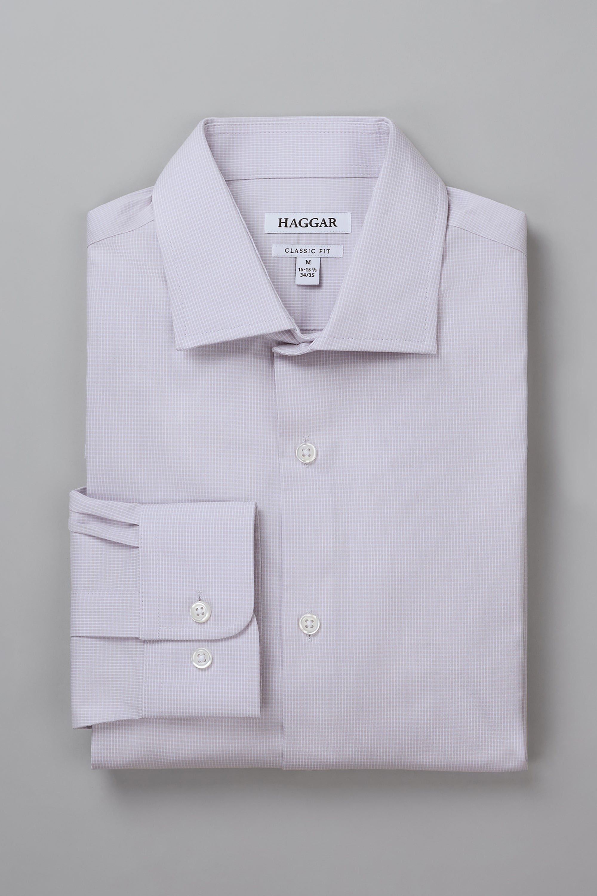 Haggar Men's Dress Shirt, Size: 15-15.5 34-35, Purple