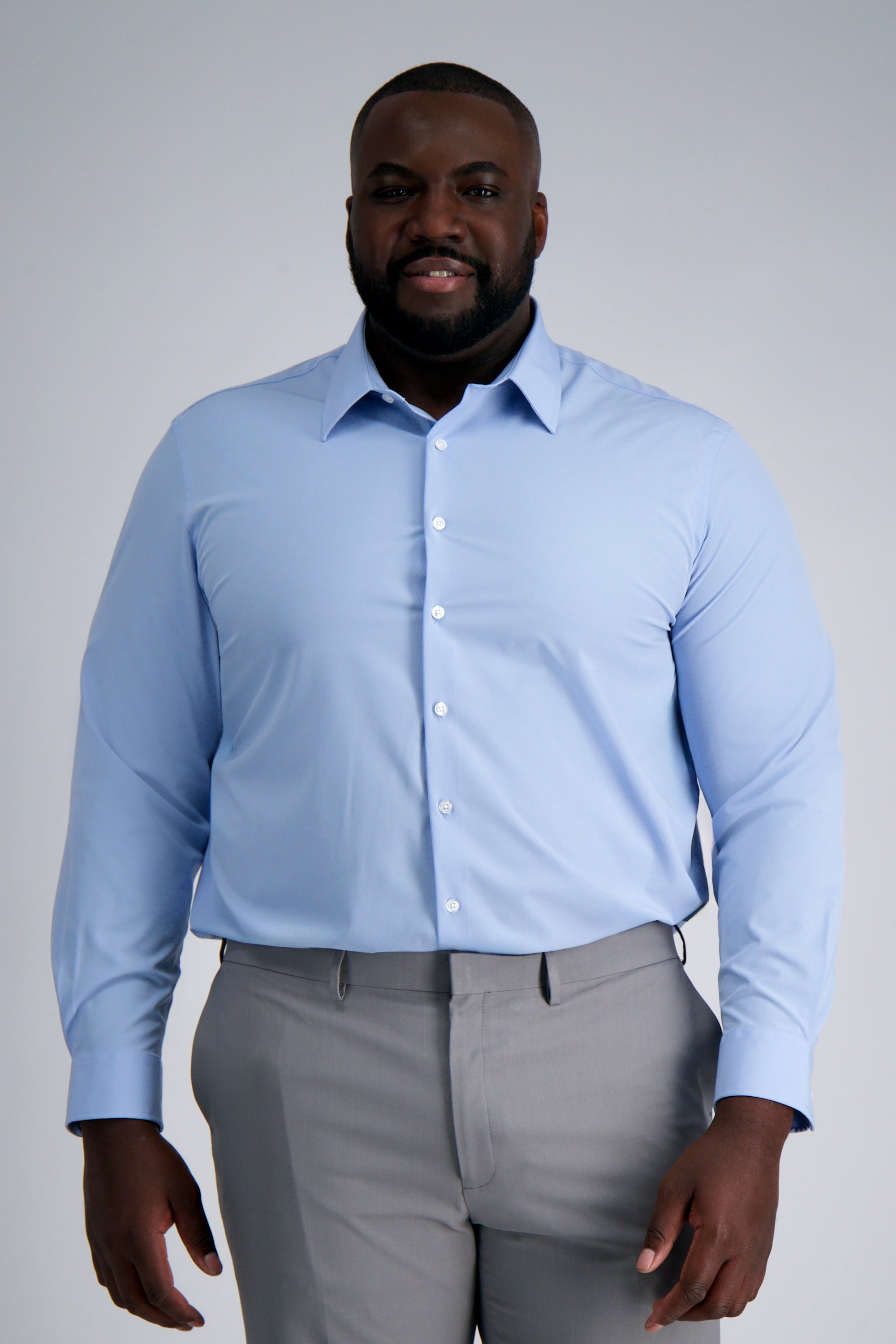Smart Wash™ Tall Dress Shirt - Blue, , hi-res#color_light blue