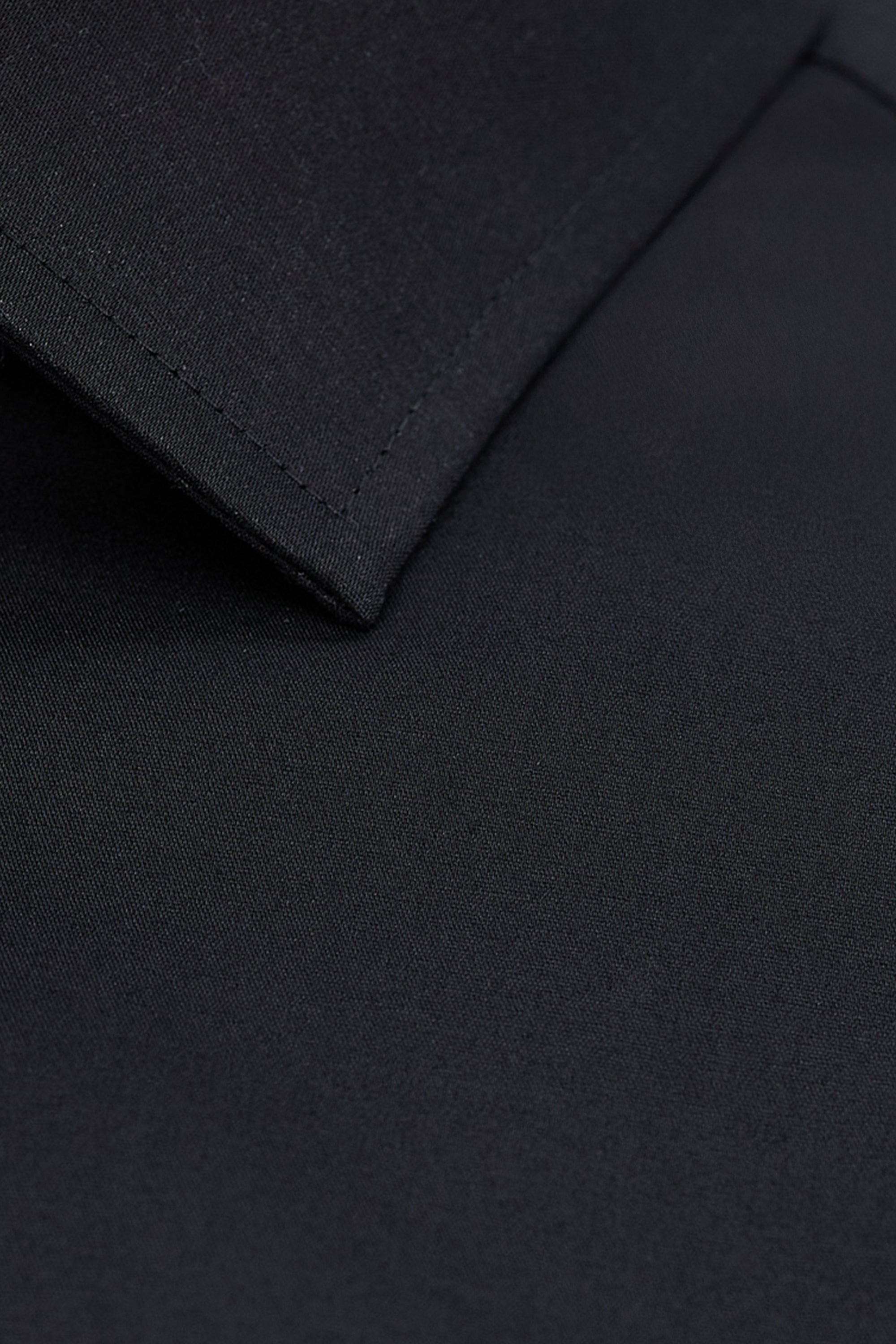 Big & Tall Wrinkle Free Classic Fit Dress Shirt - color_black#color_black