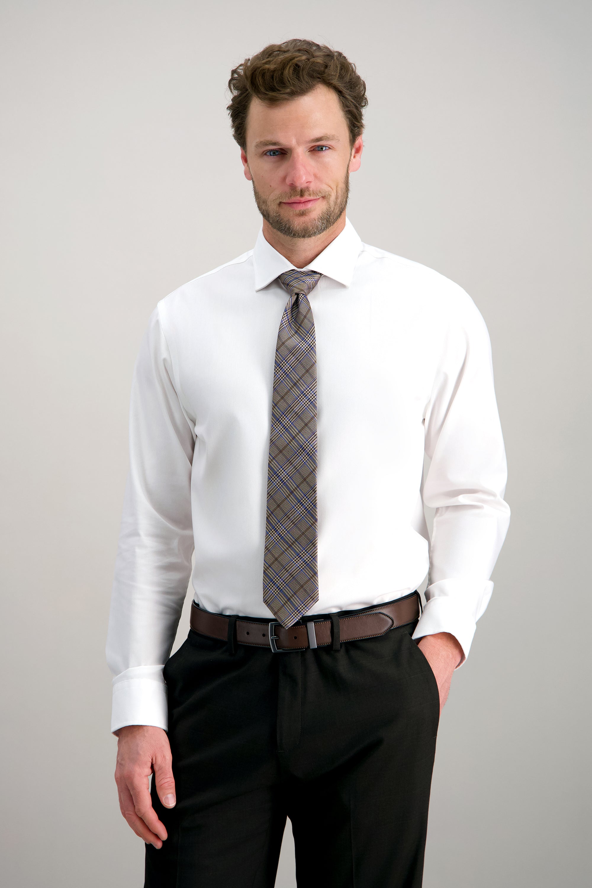 J.M. Haggar Wrinkle Free Twill Dress Shirt