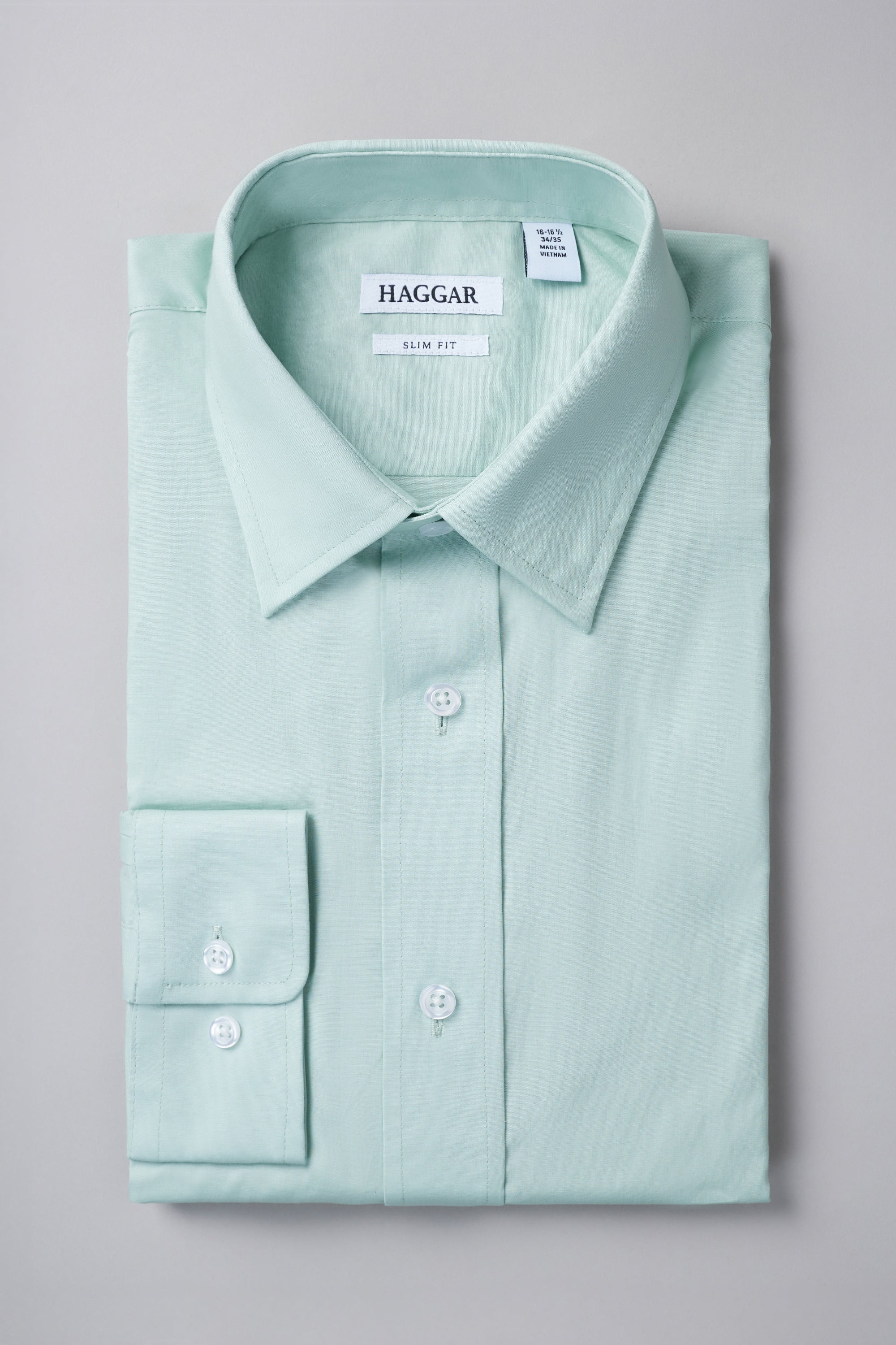 Haggar Premium Comfort Dress Shirt in Seafoam