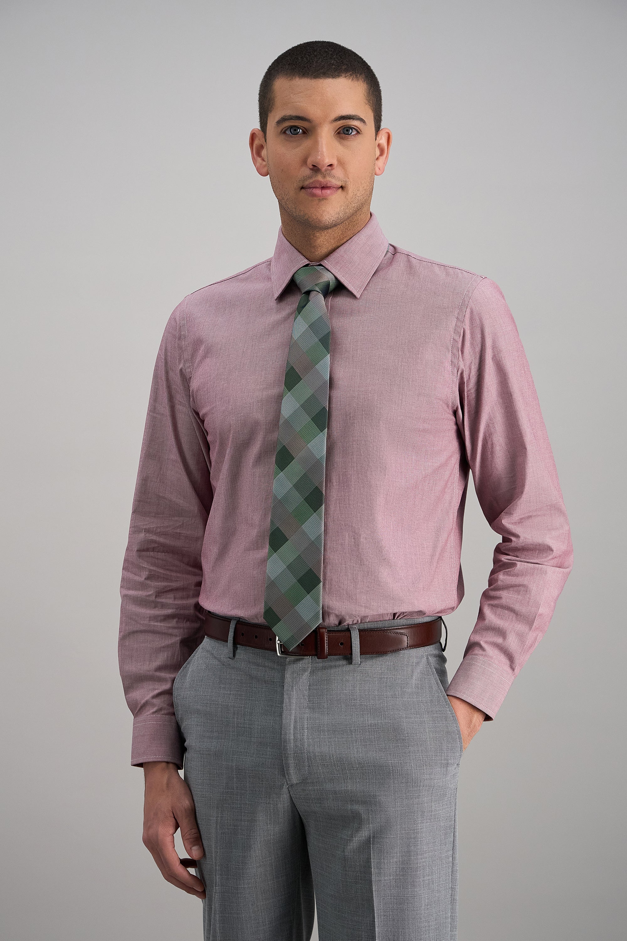 Premium Comfort Dress Shirt - Burgundy