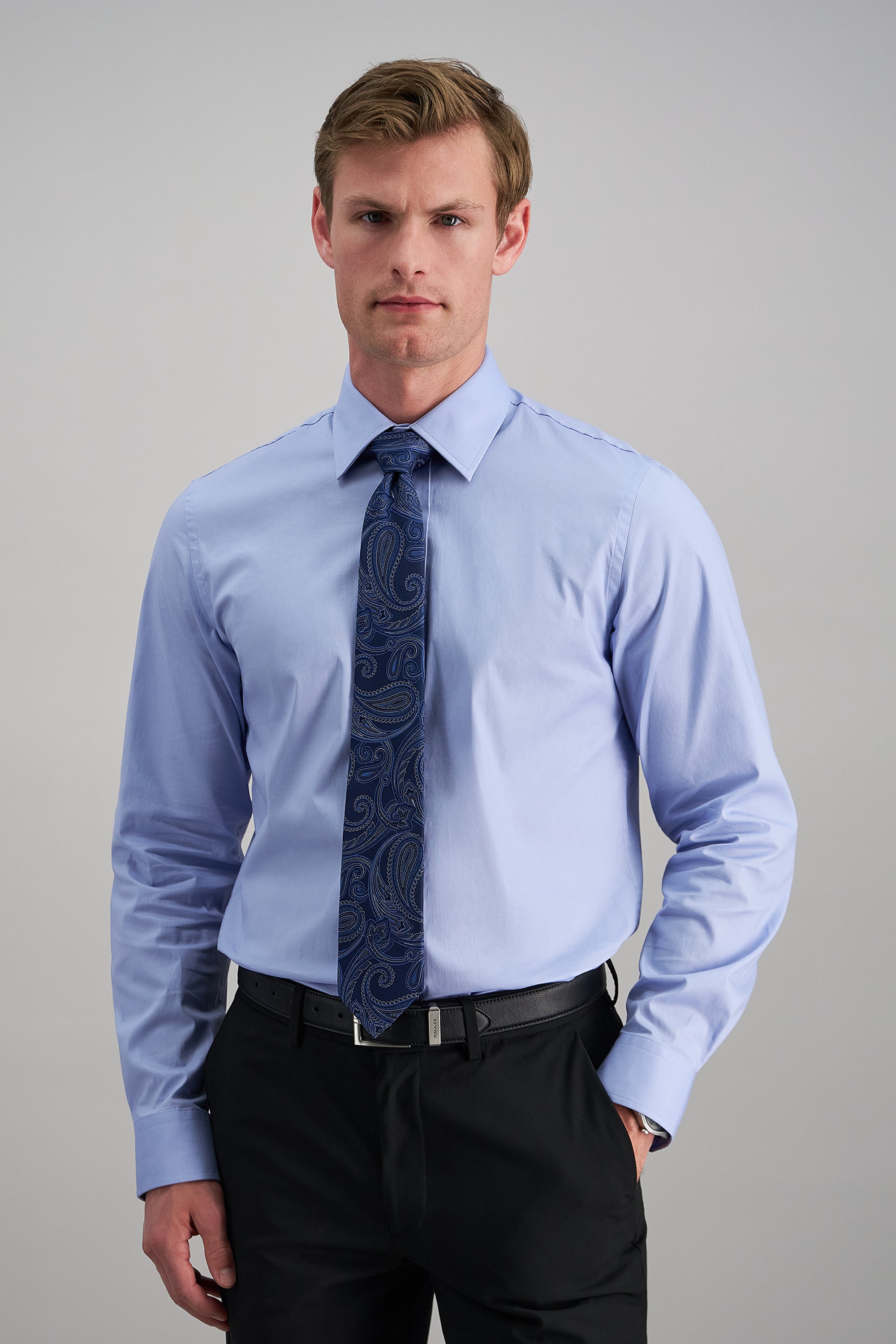 Premium Comfort Dress Shirt - Light Blue - Haggar.com