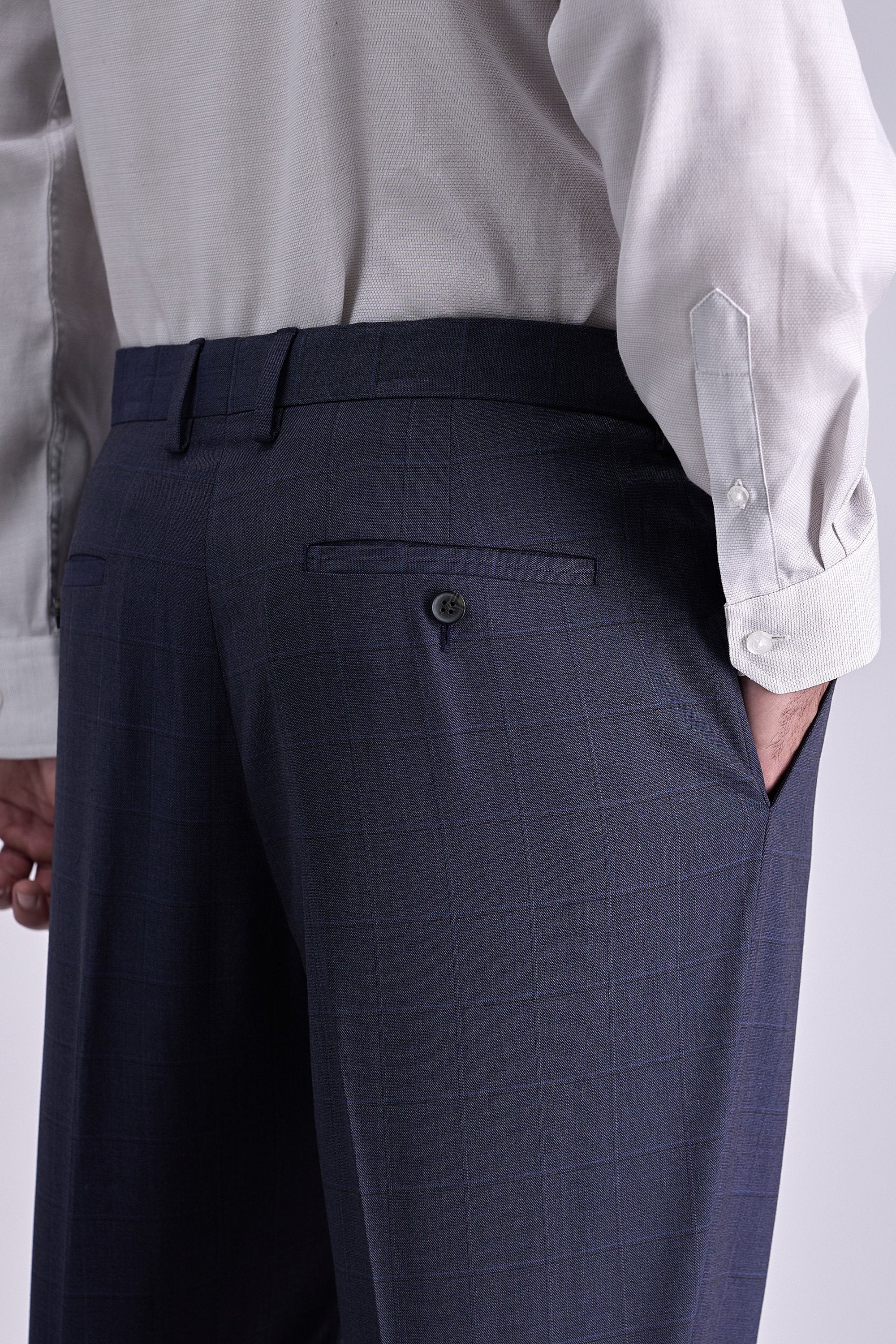 J.M. Haggar Windowpane Suit Pant, , hi-res