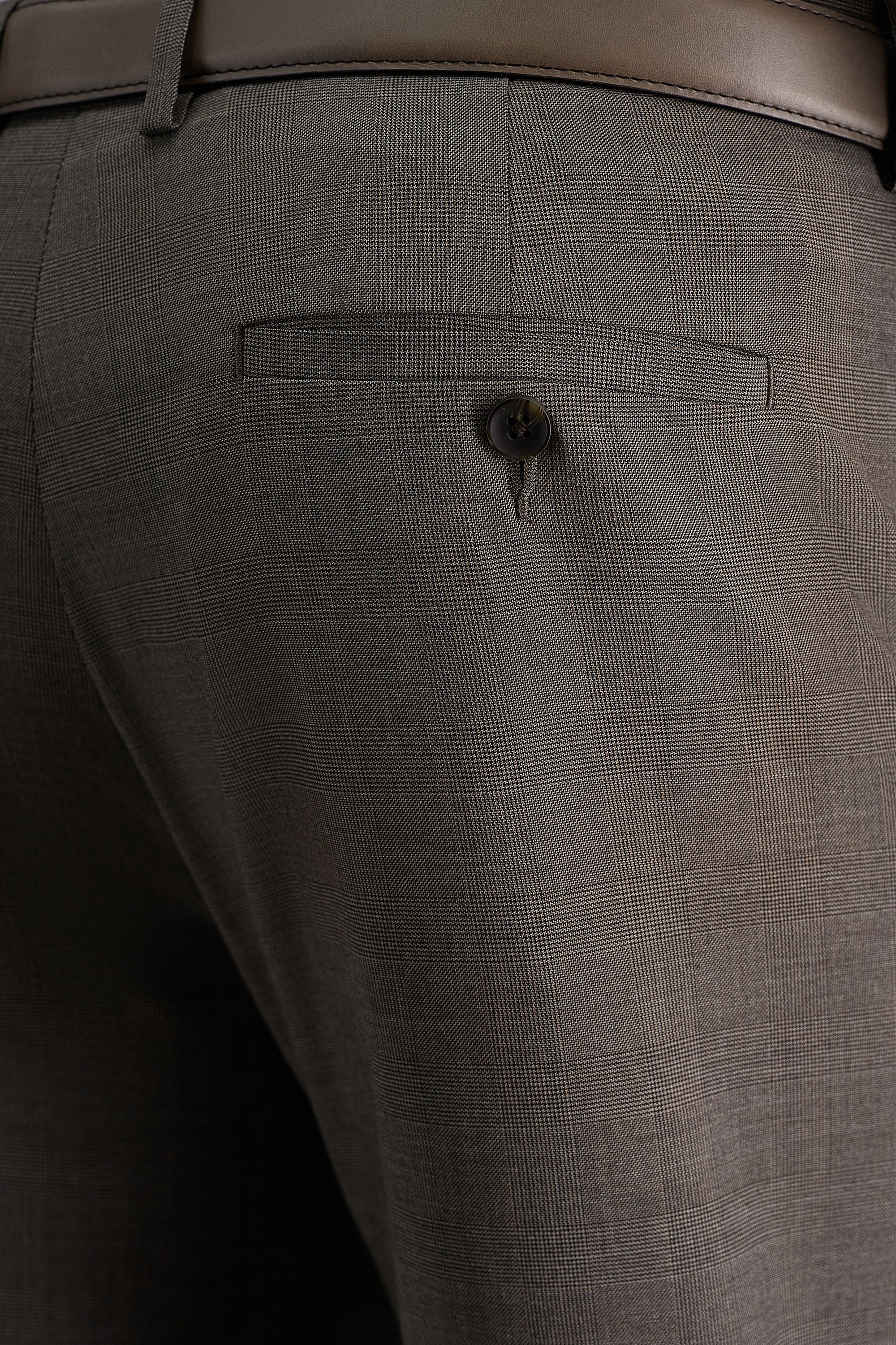 J.M. Haggar Medium Glen Plaid Suit Pant, , hi-res#color_medium taupe