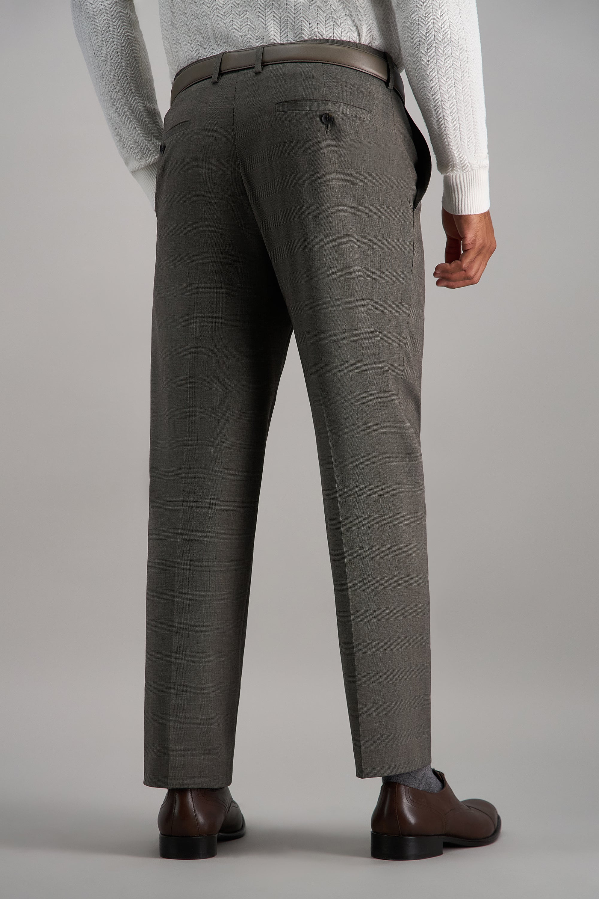 J.M. Haggar Medium Glen Plaid Suit Pant, , hi-res#color_medium taupe