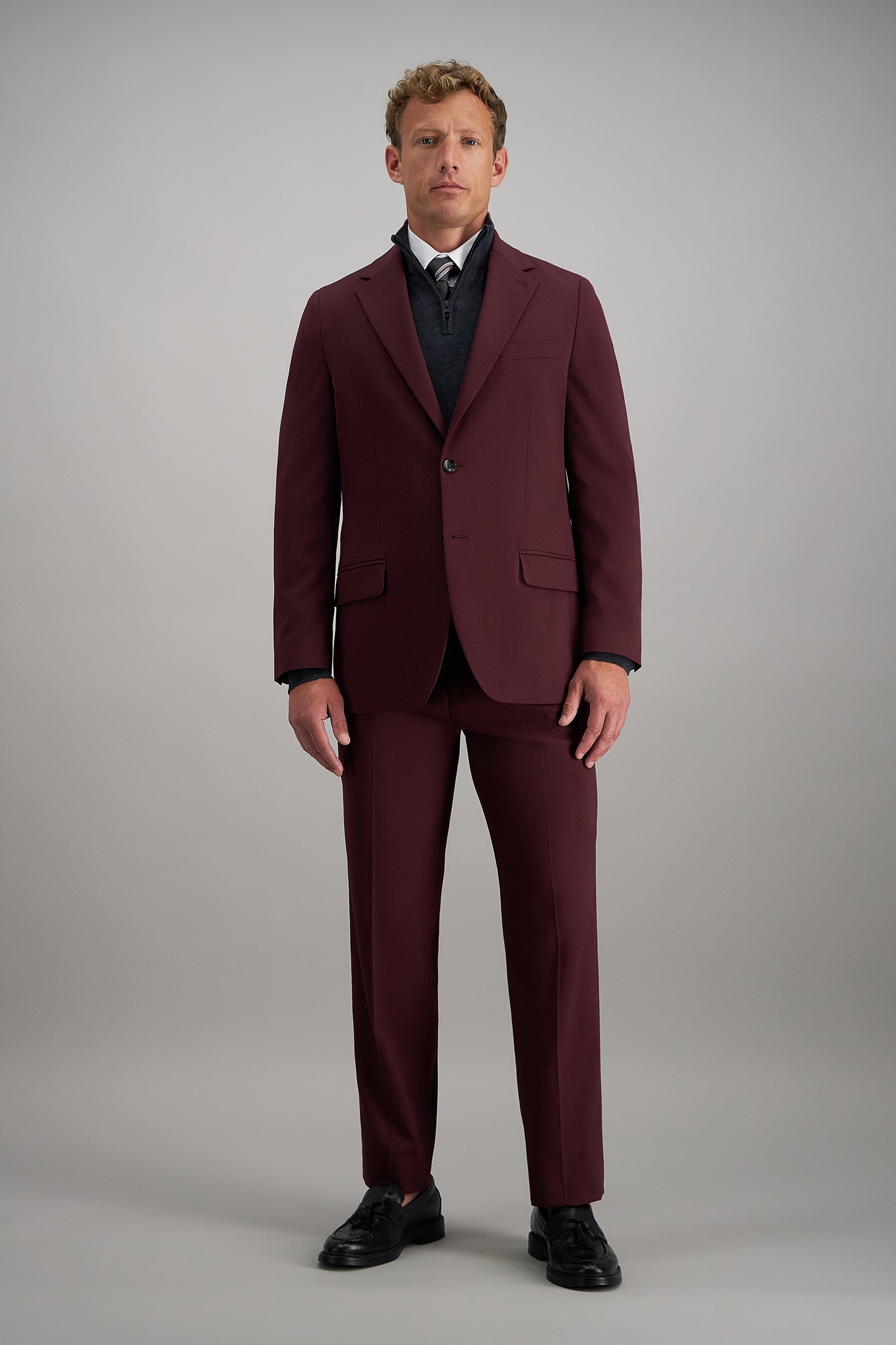 J.M. Haggar Diamond Weave Suit Pant, , hi-res