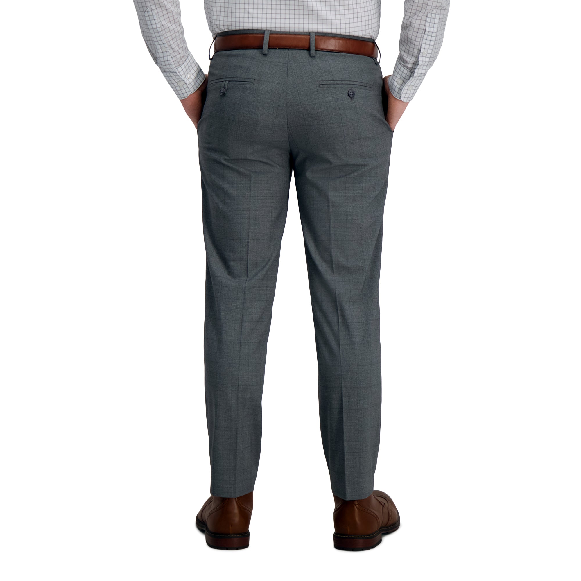J.M. Haggar Glen Plaid Windowpane Suit Pant, , hi-res