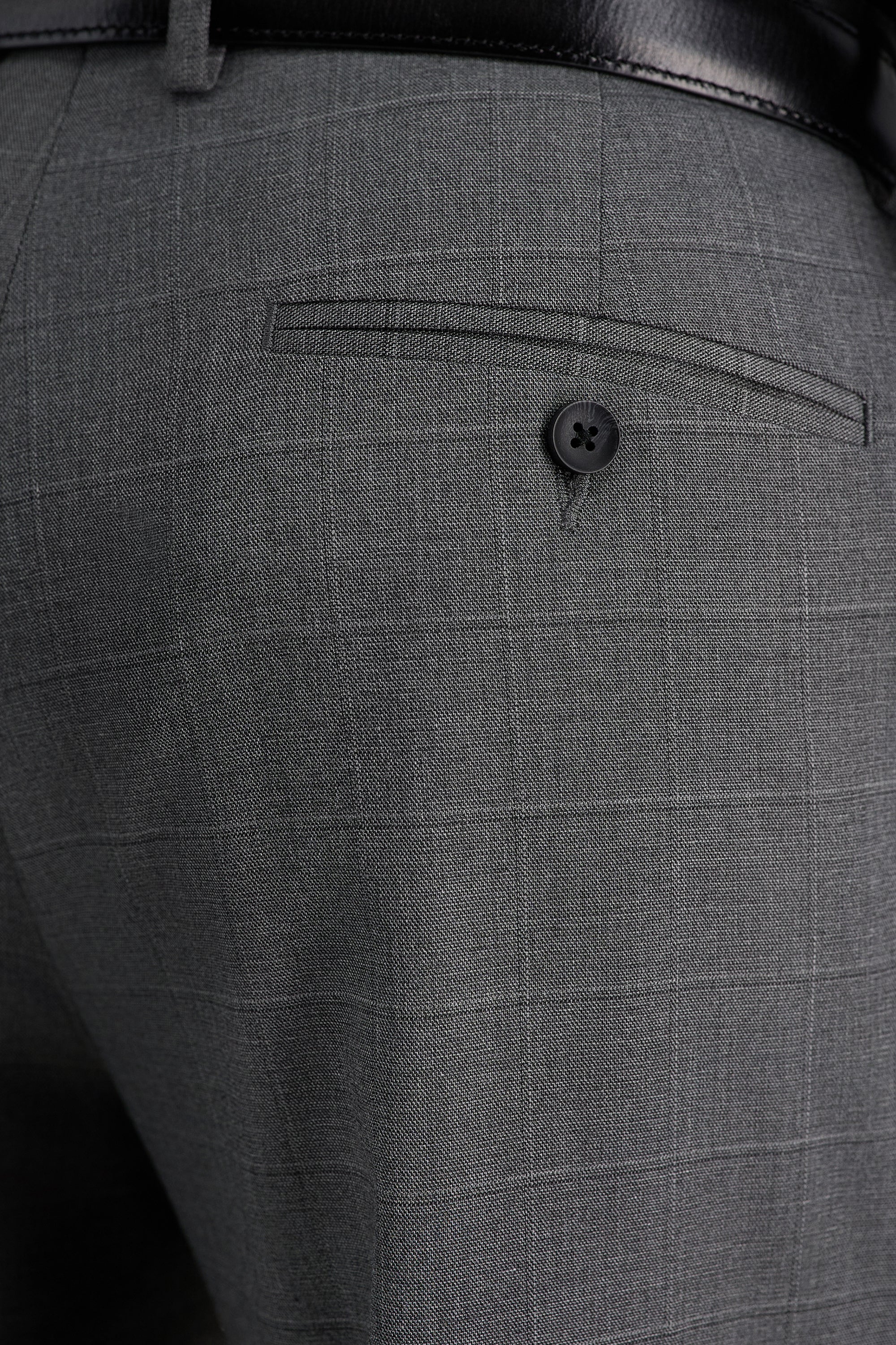J.M. Haggar™ Sharkskin Windowpane Suit Pant - Haggar.com#color_med grey