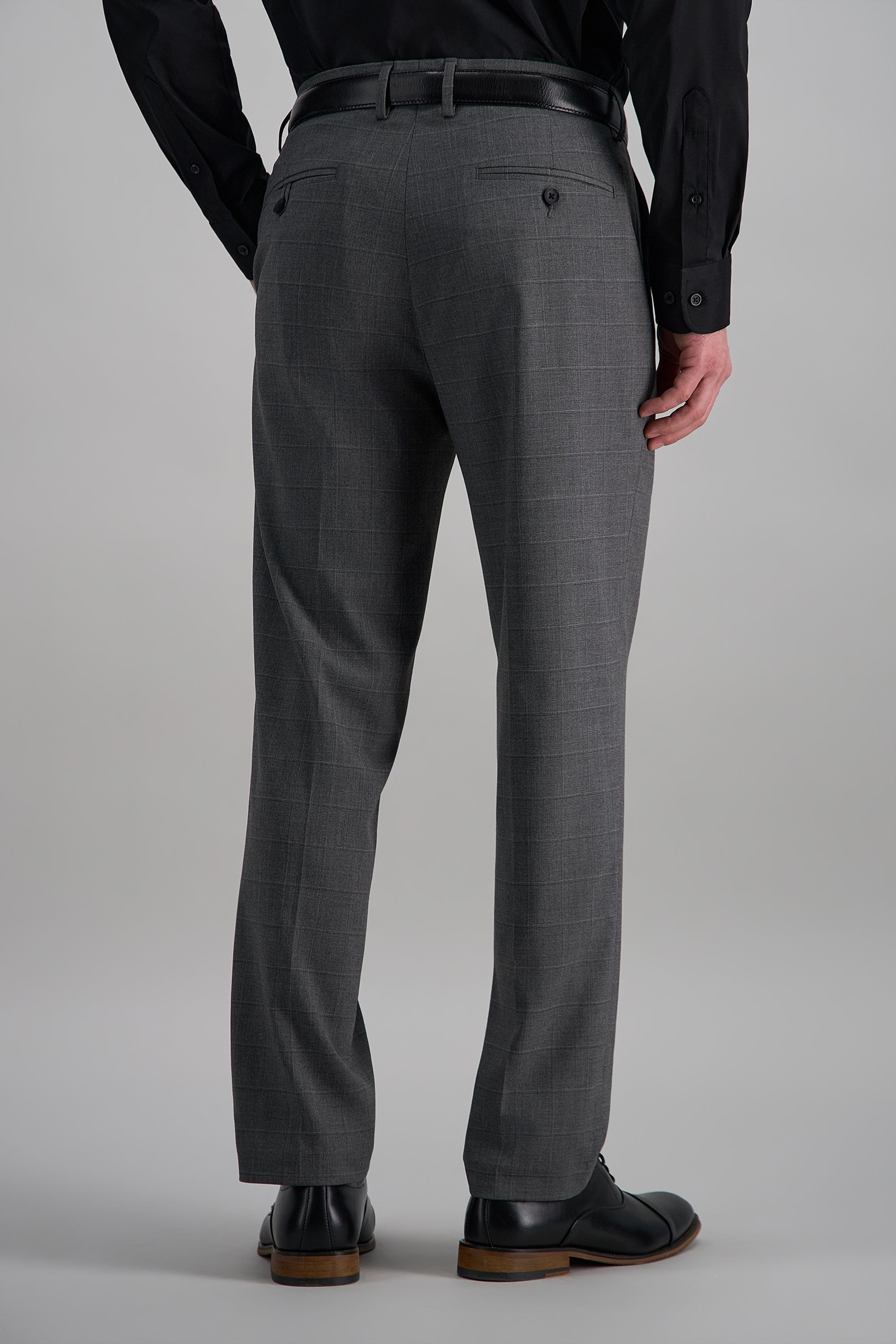 J.M. Haggar™ Sharkskin Windowpane Suit Pant - Haggar.com#color_med grey