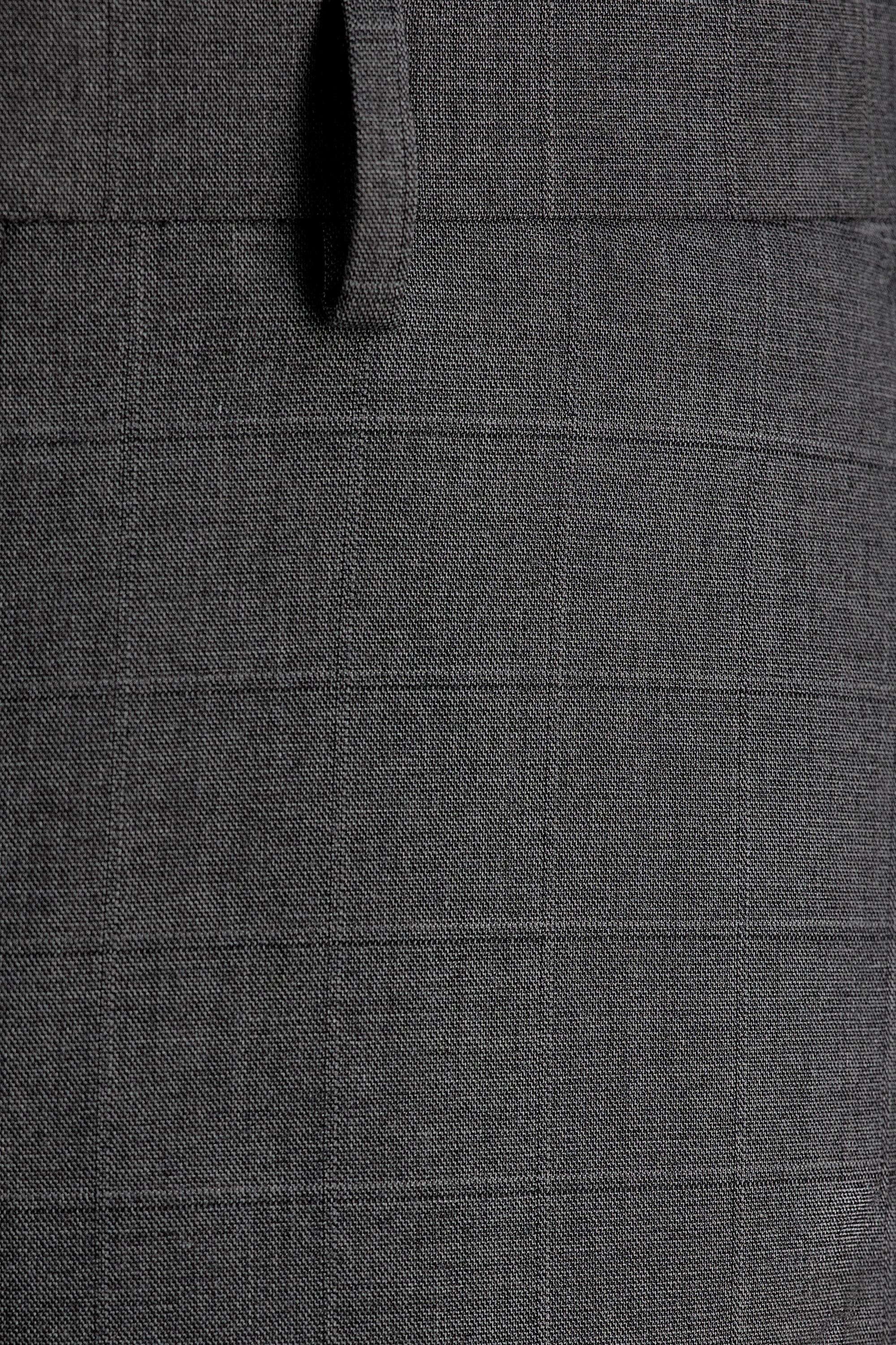 J.M. Haggar™ Sharkskin Windowpane Suit Pant - Haggar.com#color_med grey
