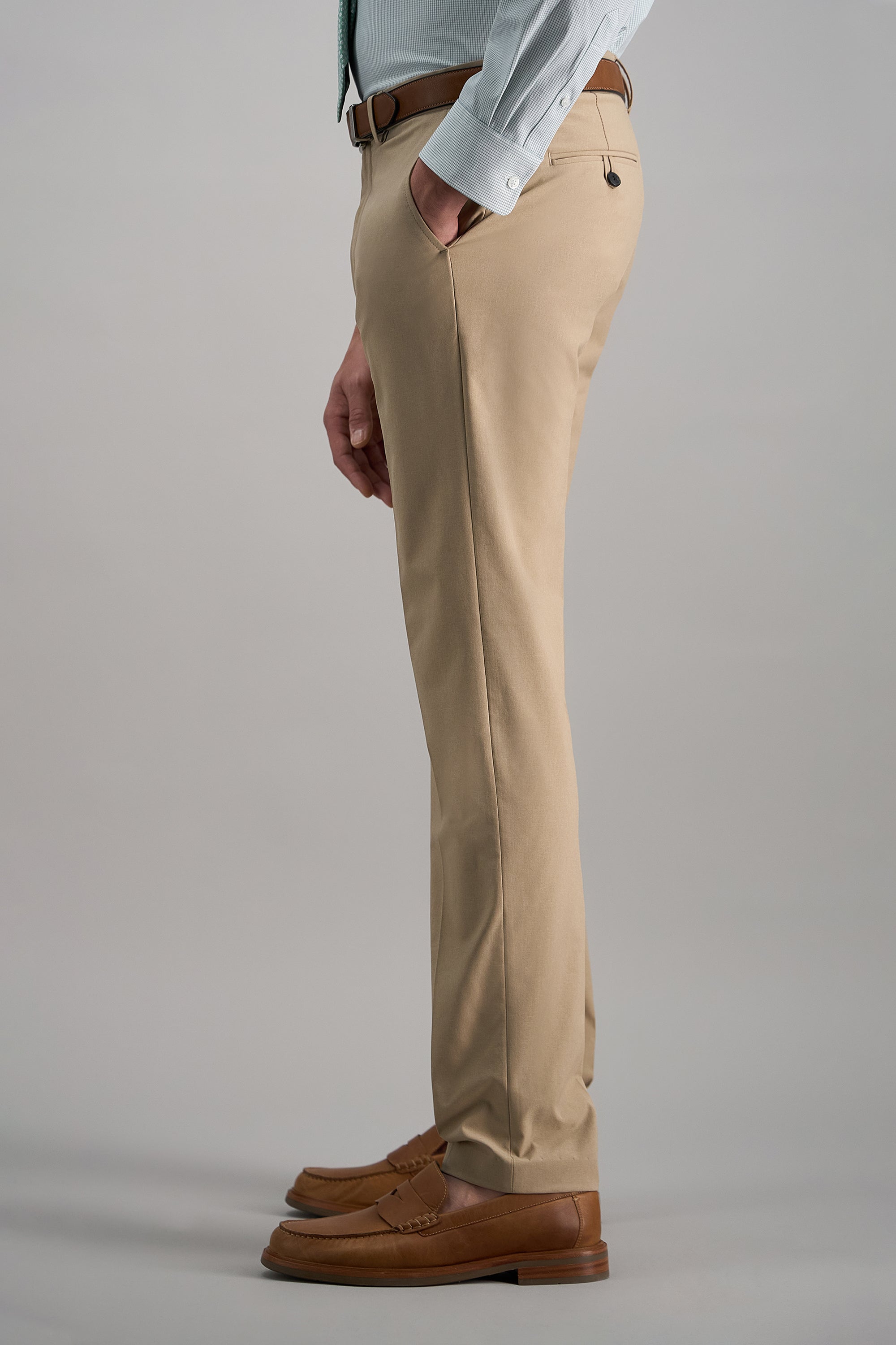 Smart Wash® Sorona Suit Pant, , hi-res#color_khaki