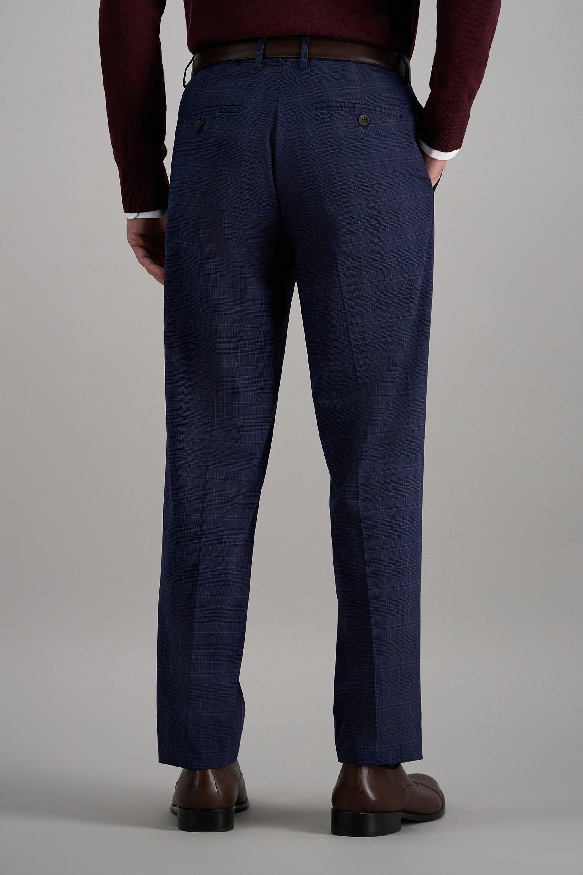 J.M. Haggar Prince of Wales Suit Pant, , hi-res#color_blue