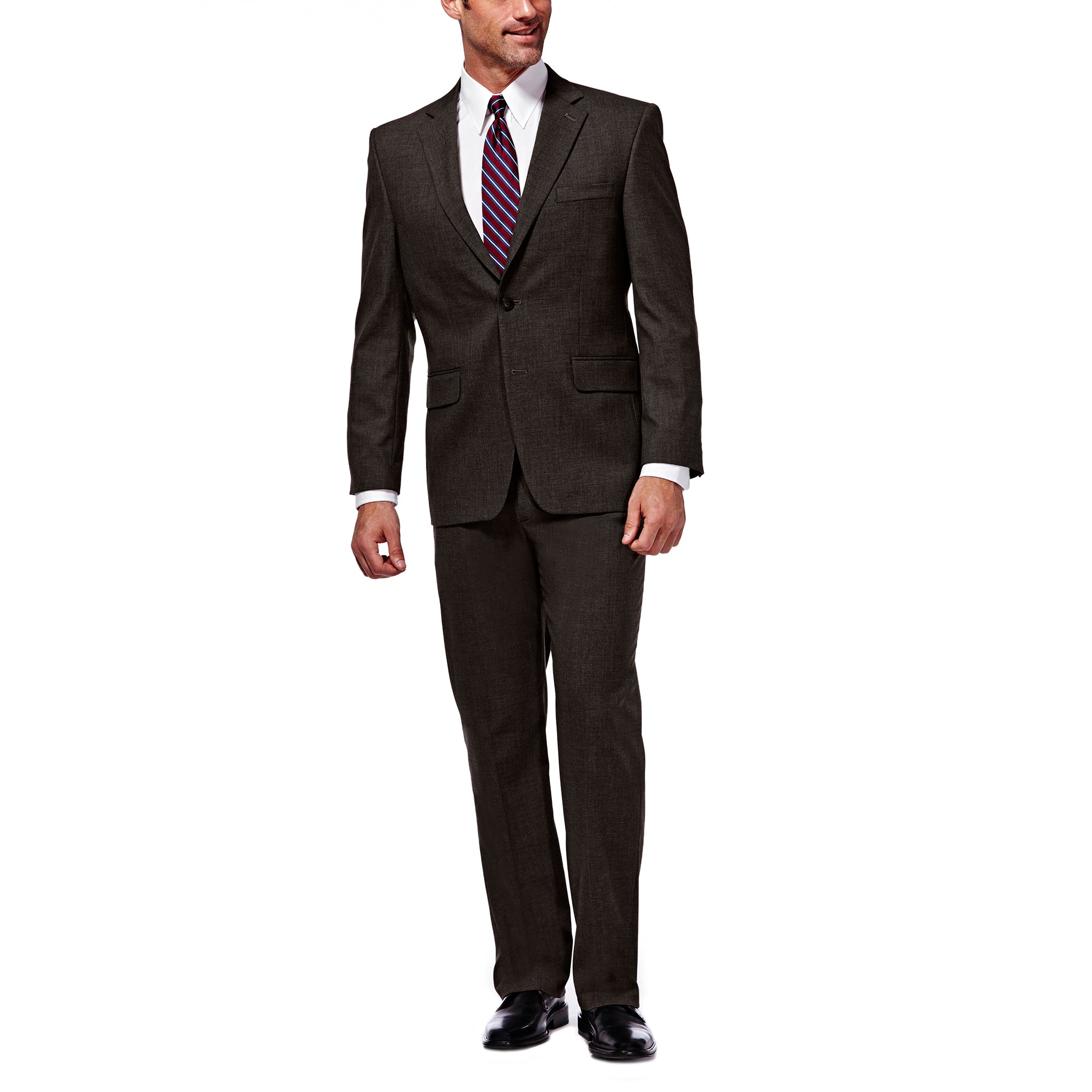 J.M. Haggar Premium Stretch Suit Jacket, , hi-res#color_chocolate