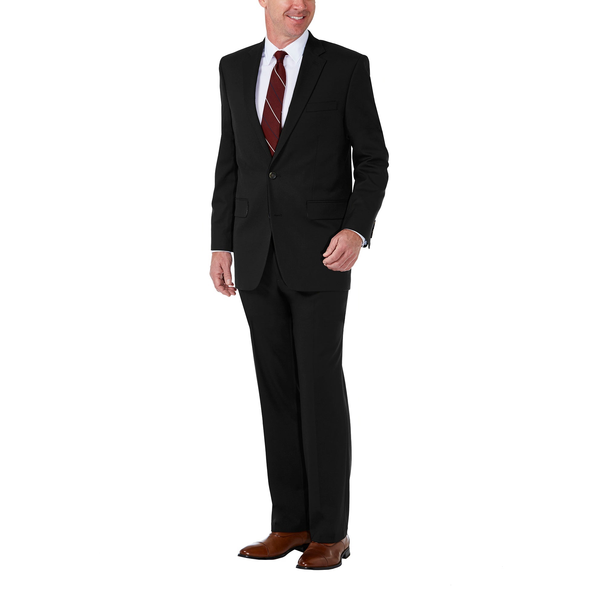 J.M. Haggar Premium Stretch Shadow Check Suit Jacket, , hi-res#color_black