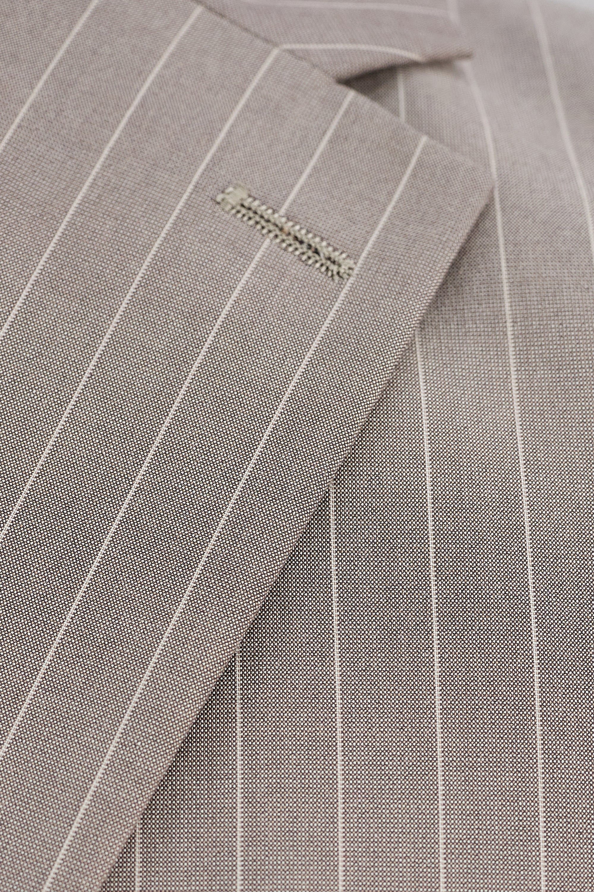J.M. Haggar™ Premium Stretch Pin Stripe Suit Jacket - Haggar.com#color_medium taupe
