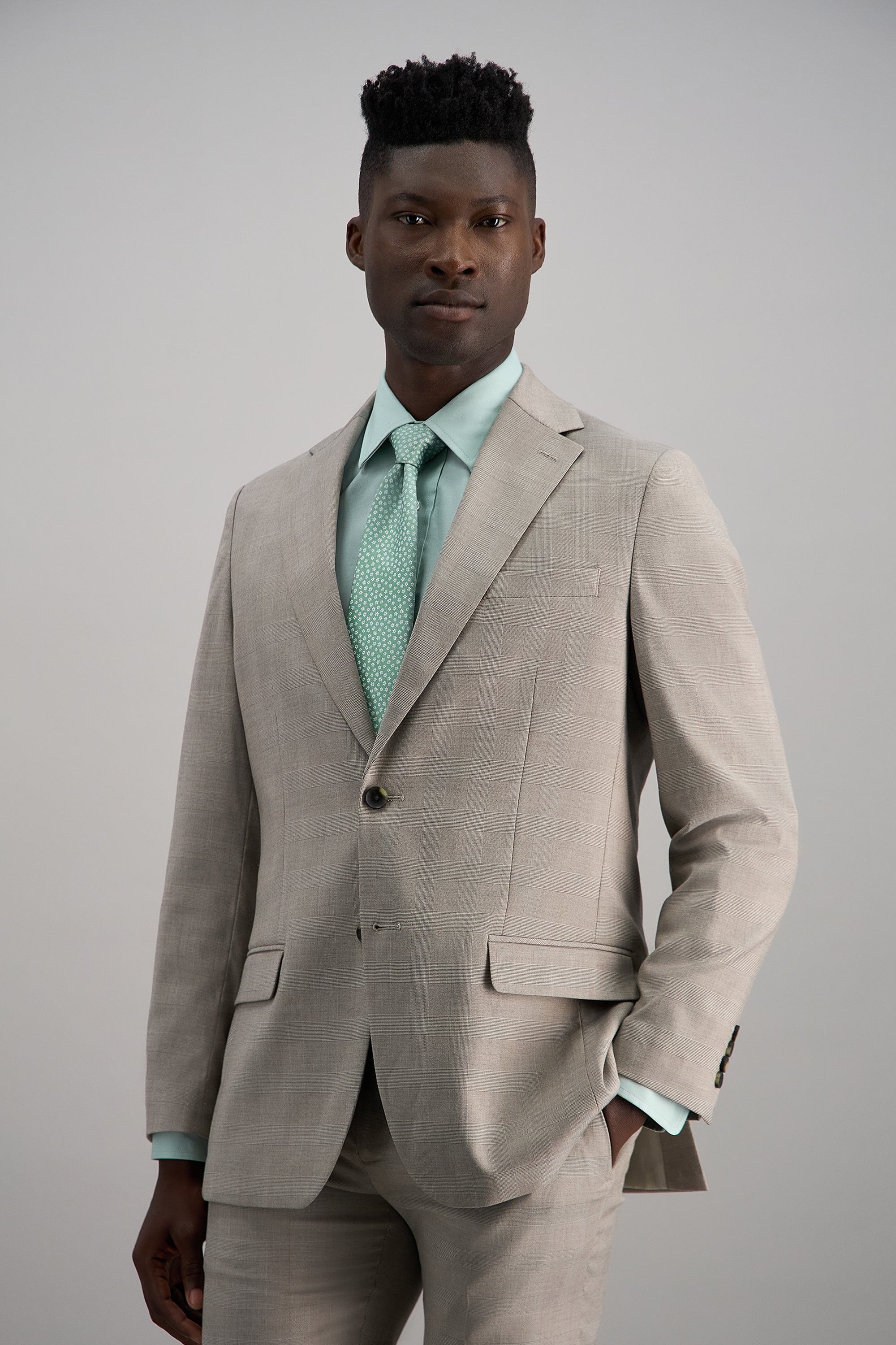 J.M. Haggar Medium Glen Plaid Suit Separates