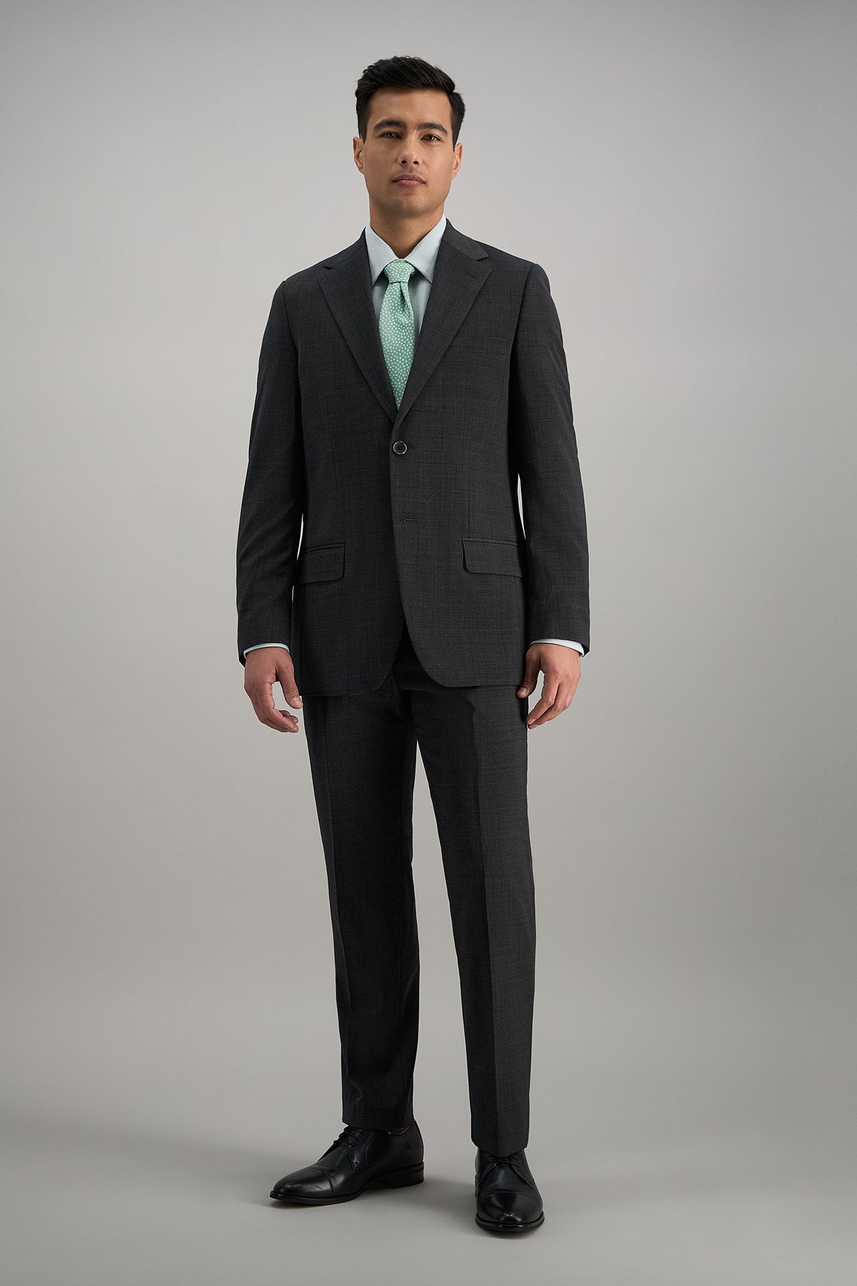 J.M. Haggar Wool Windowpane Suit Jacket