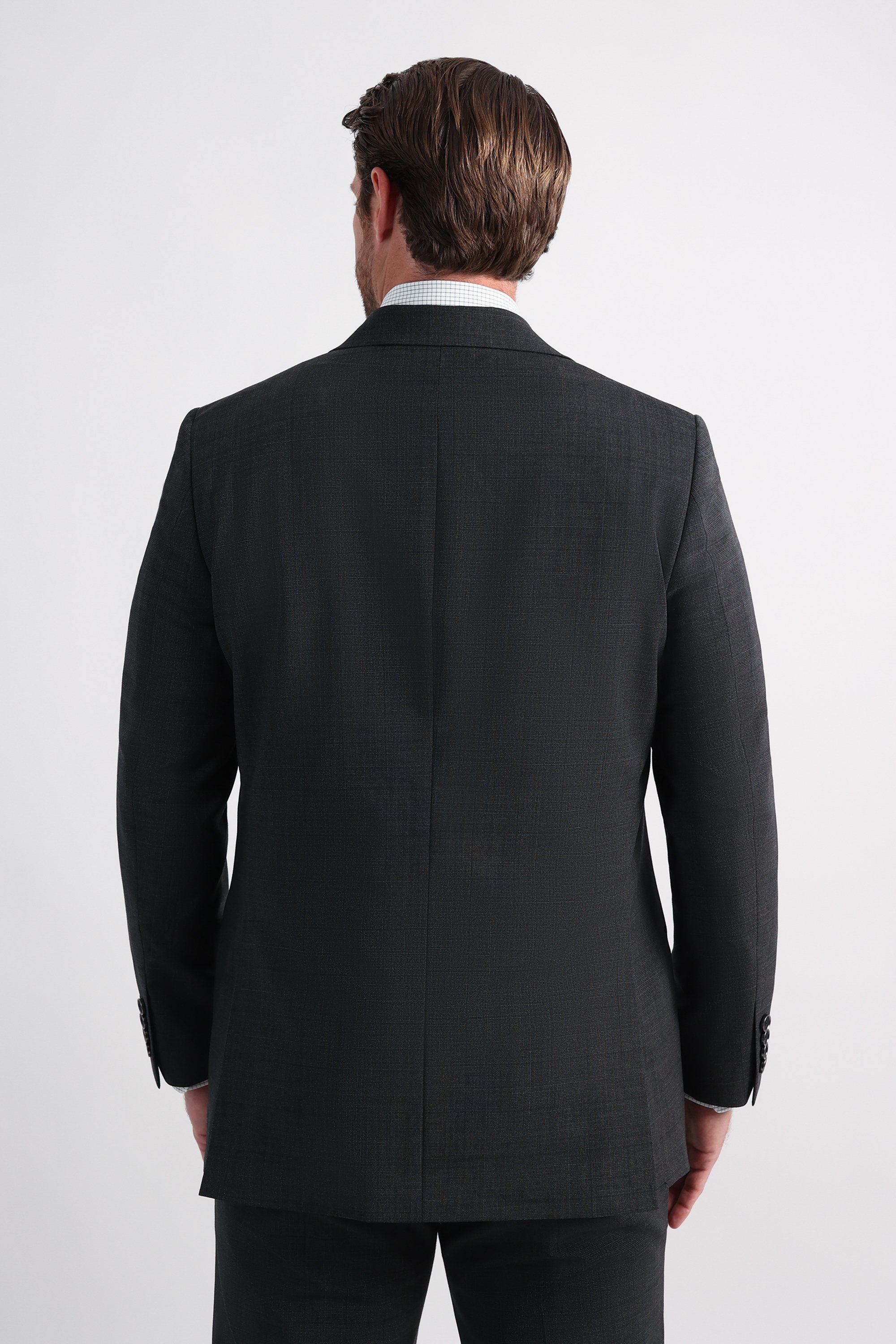 J.M. Haggar Wool Windowpane Suit Jacket, , hi-res