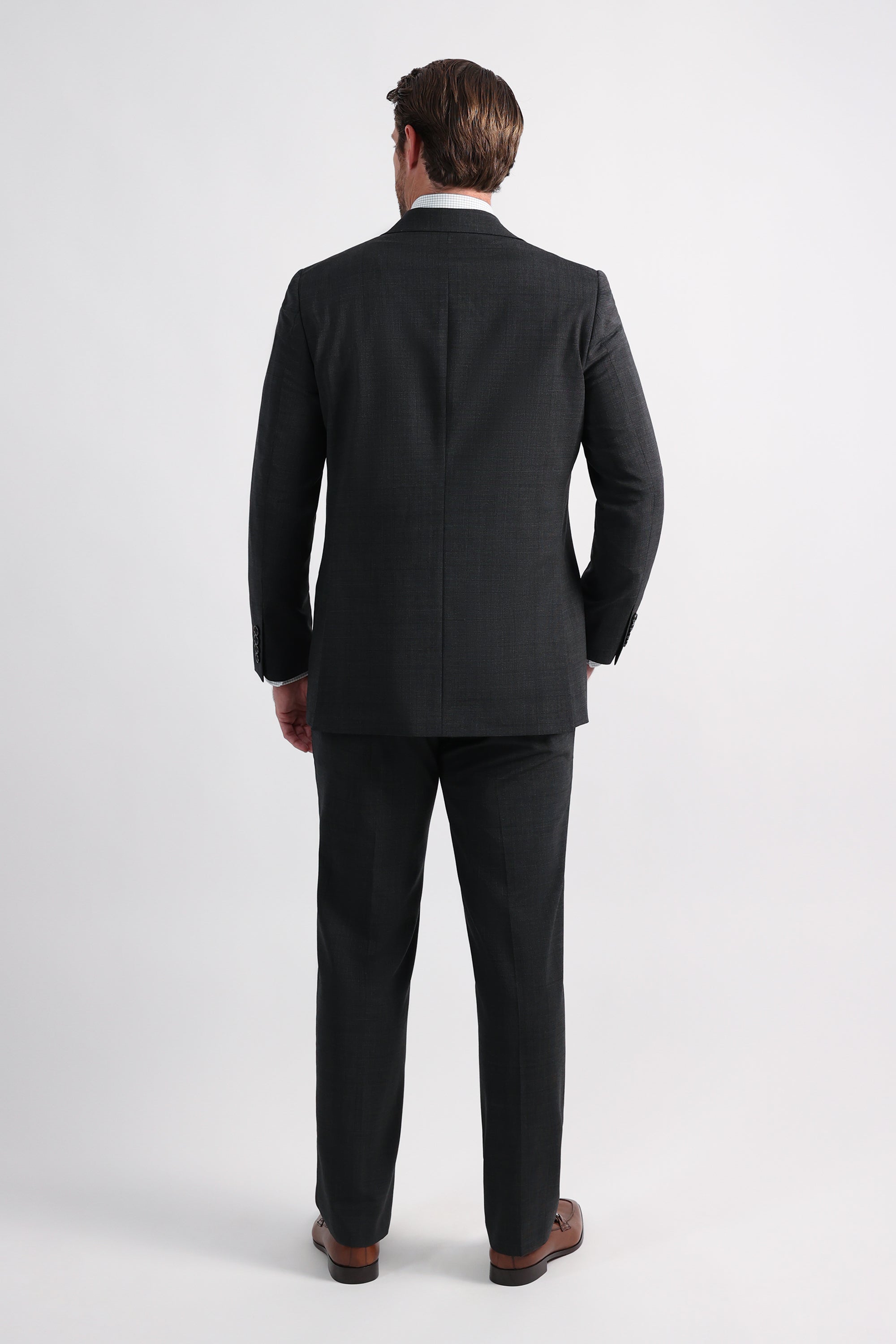 J.M. Haggar Wool Windowpane Suit Jacket, , hi-res