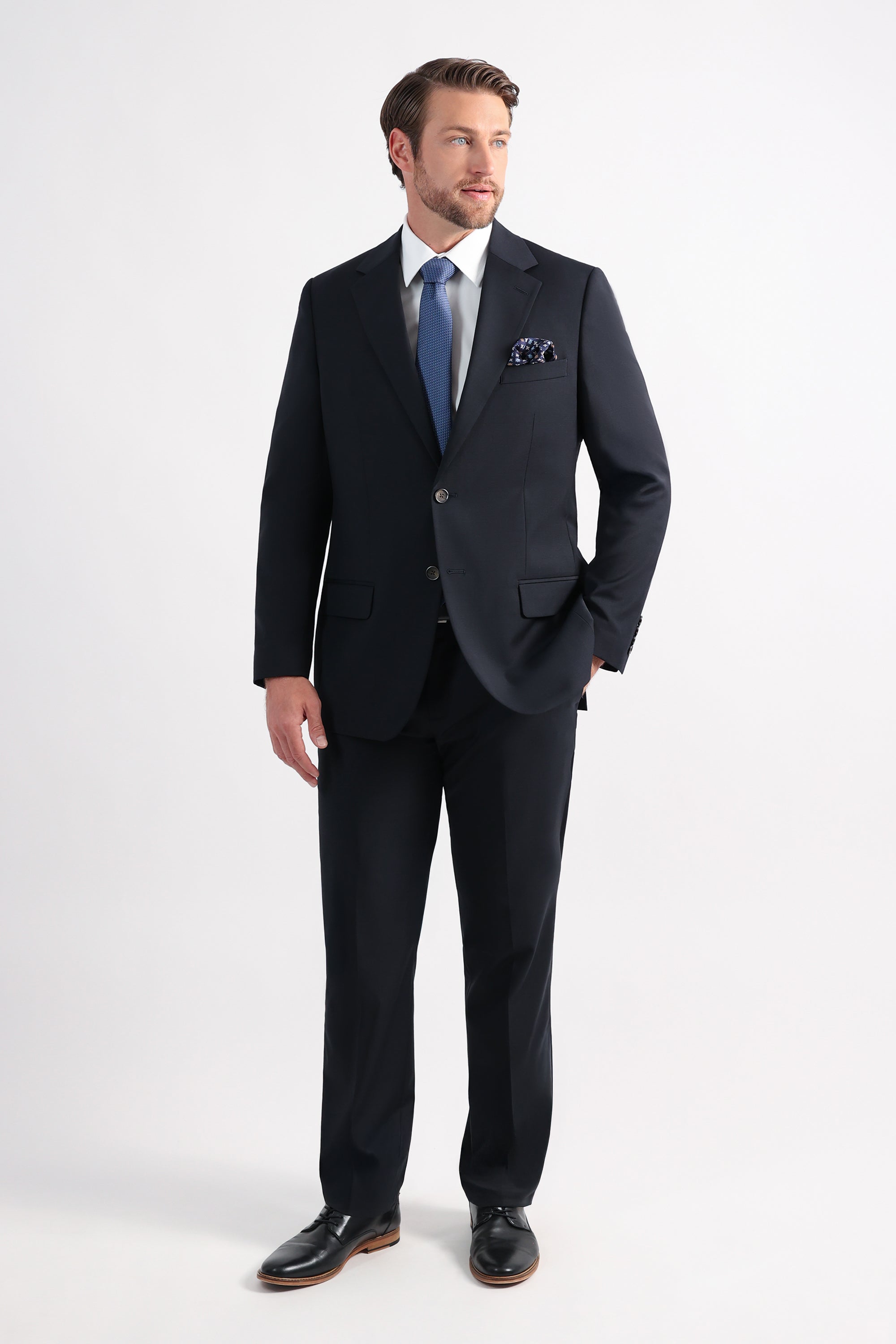J.M. Haggar Wool Windowpane Suit Jacket, , hi-res