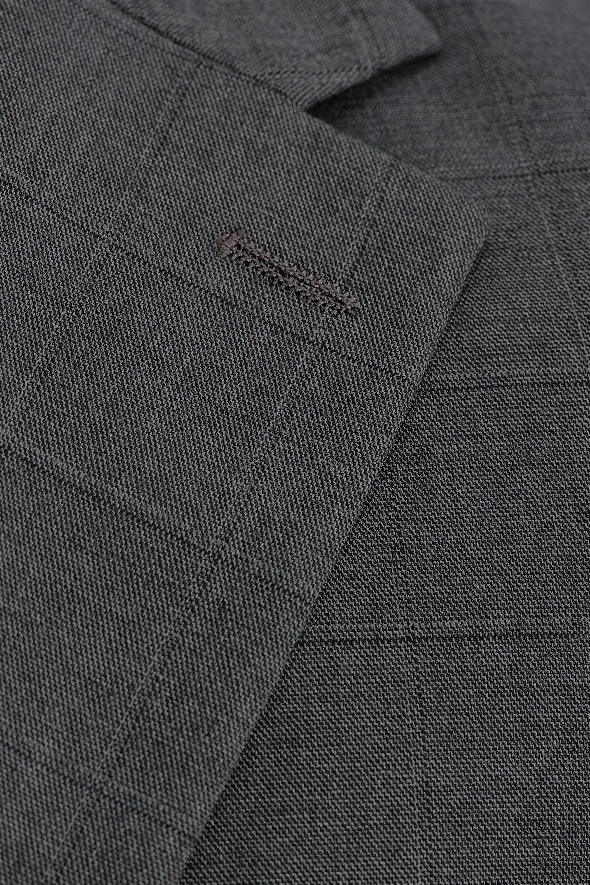 J.M. Haggar™ Sharkskin Windowpane Suit Jacket - Haggar.com#color_med grey